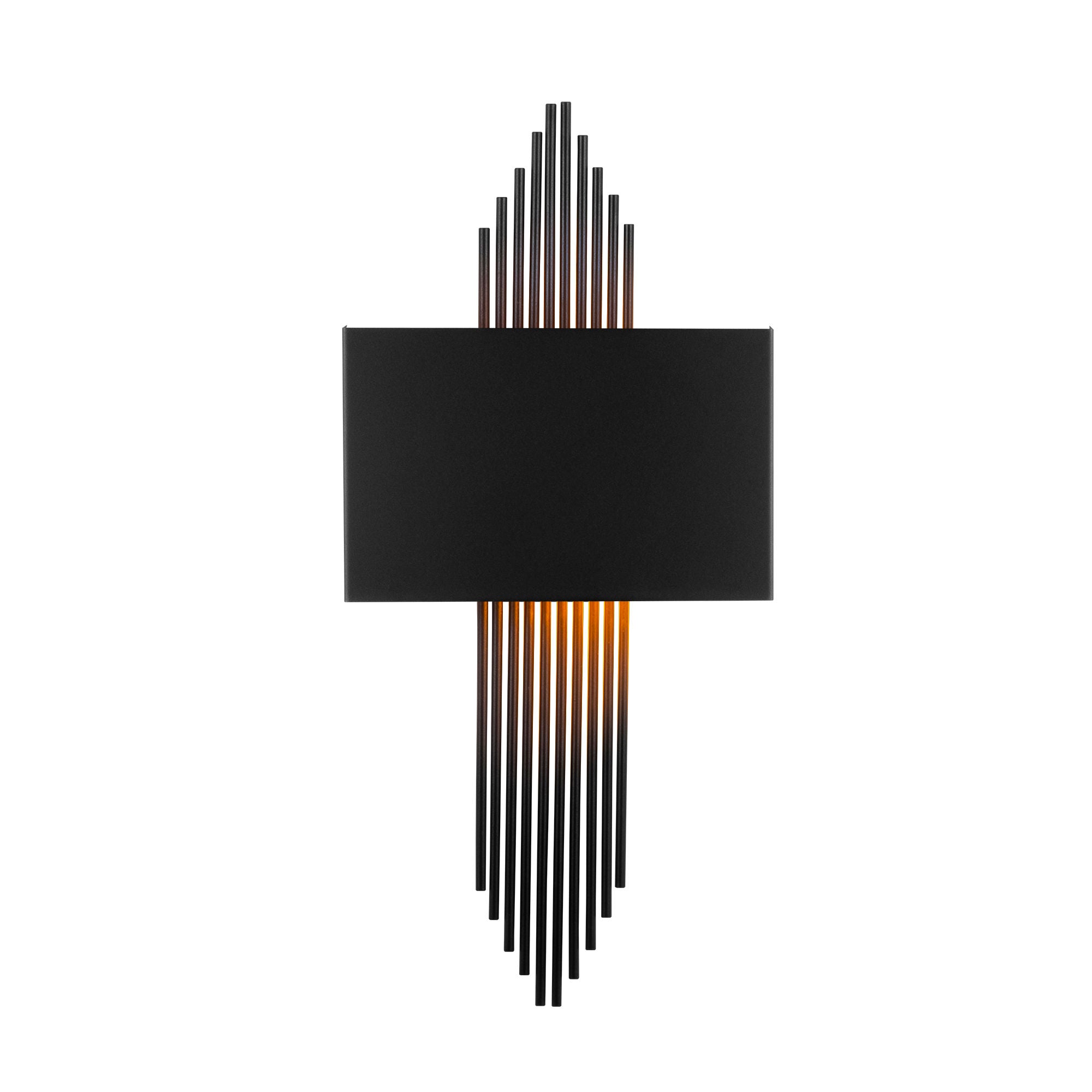 Candeeiro de Parede – 75 x 10 x 22 cm – Preto – Metal