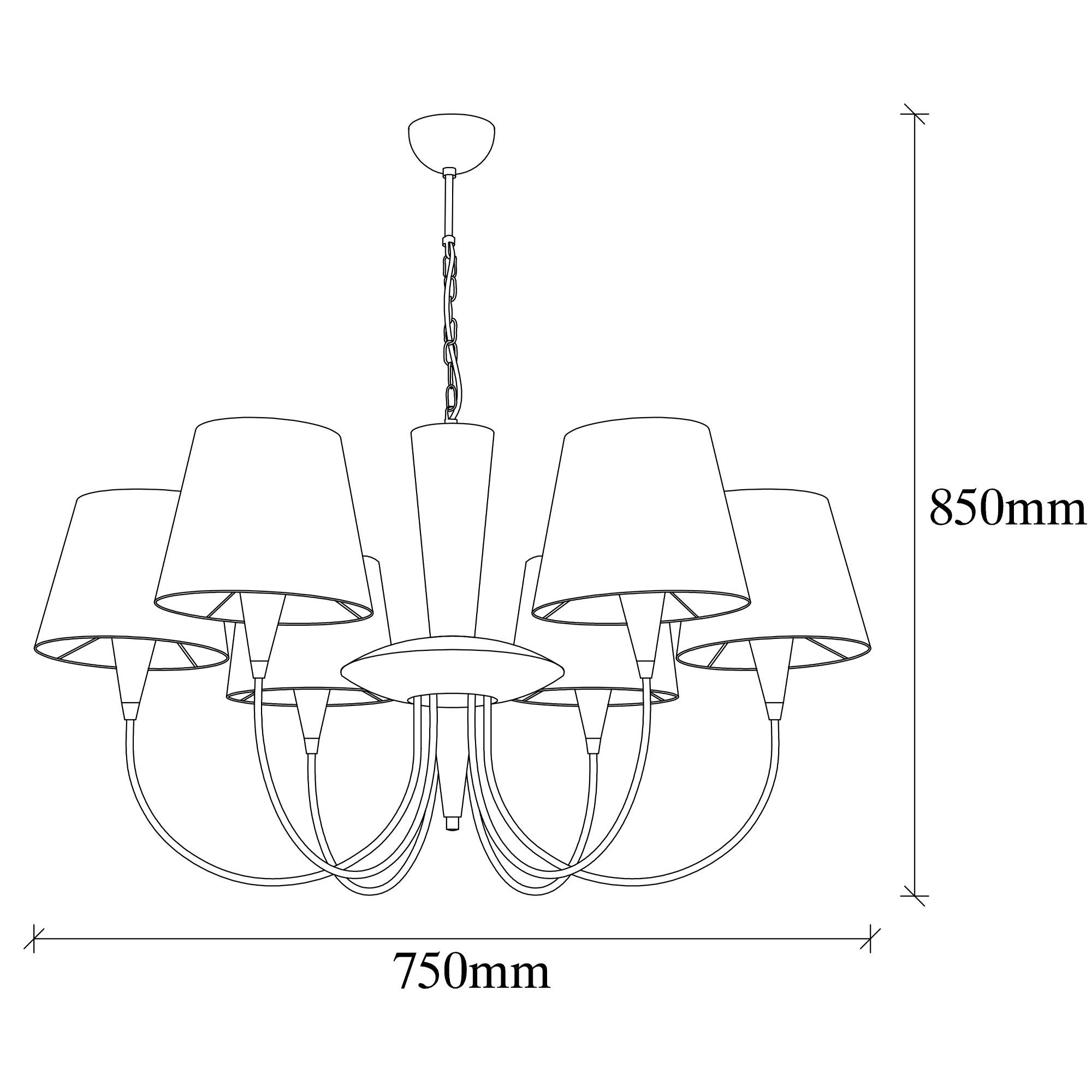 Candeeiro de Teto de metal antigo – 75 cm de diâmetro – 85 cm de altura