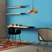 Candeeiro de Teto moderno – 32 cm de diâmetro, altura ajustável de 117 cm – Cobre – Metal