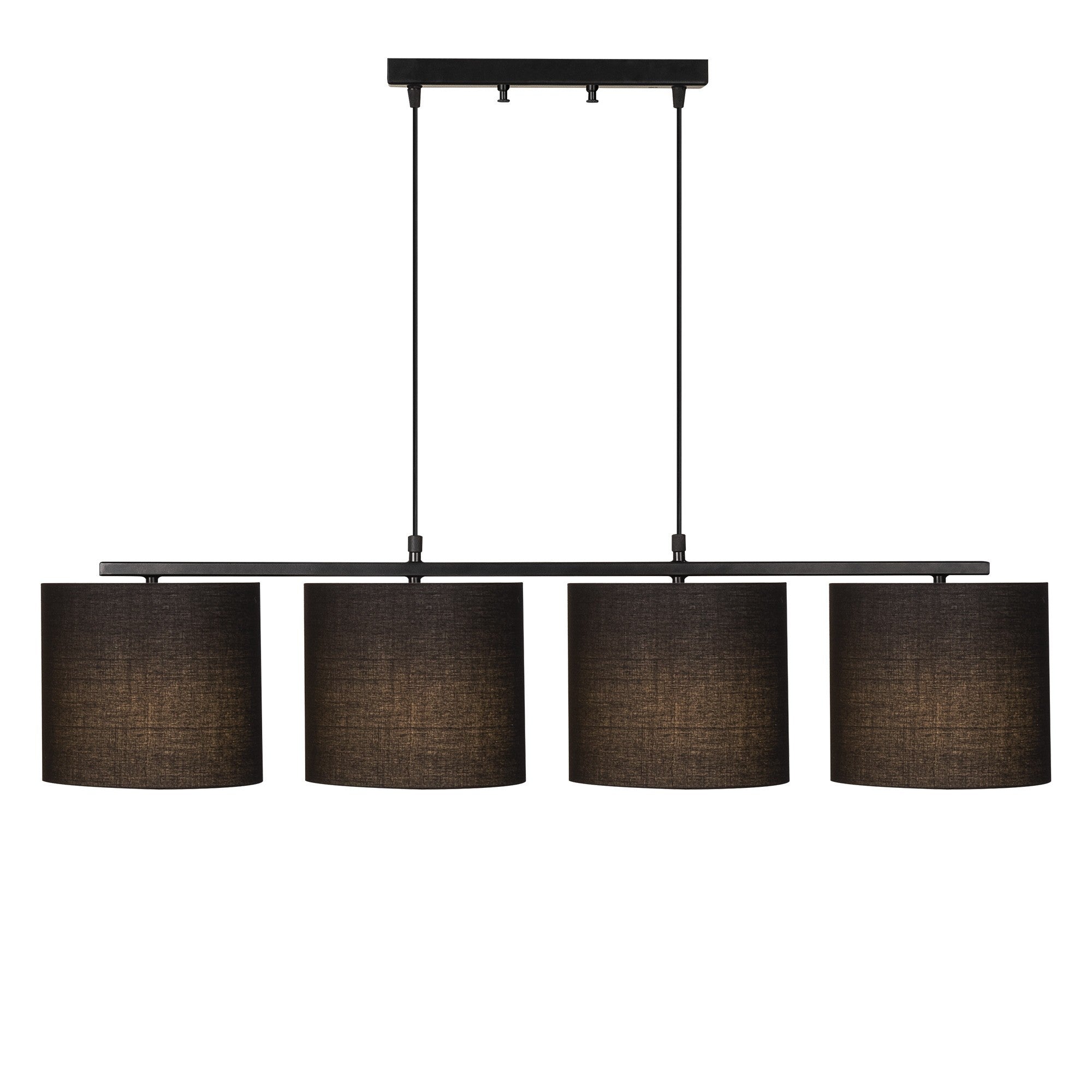 Candeeiro de Teto – 110 x 25 cm – Preto – Metal