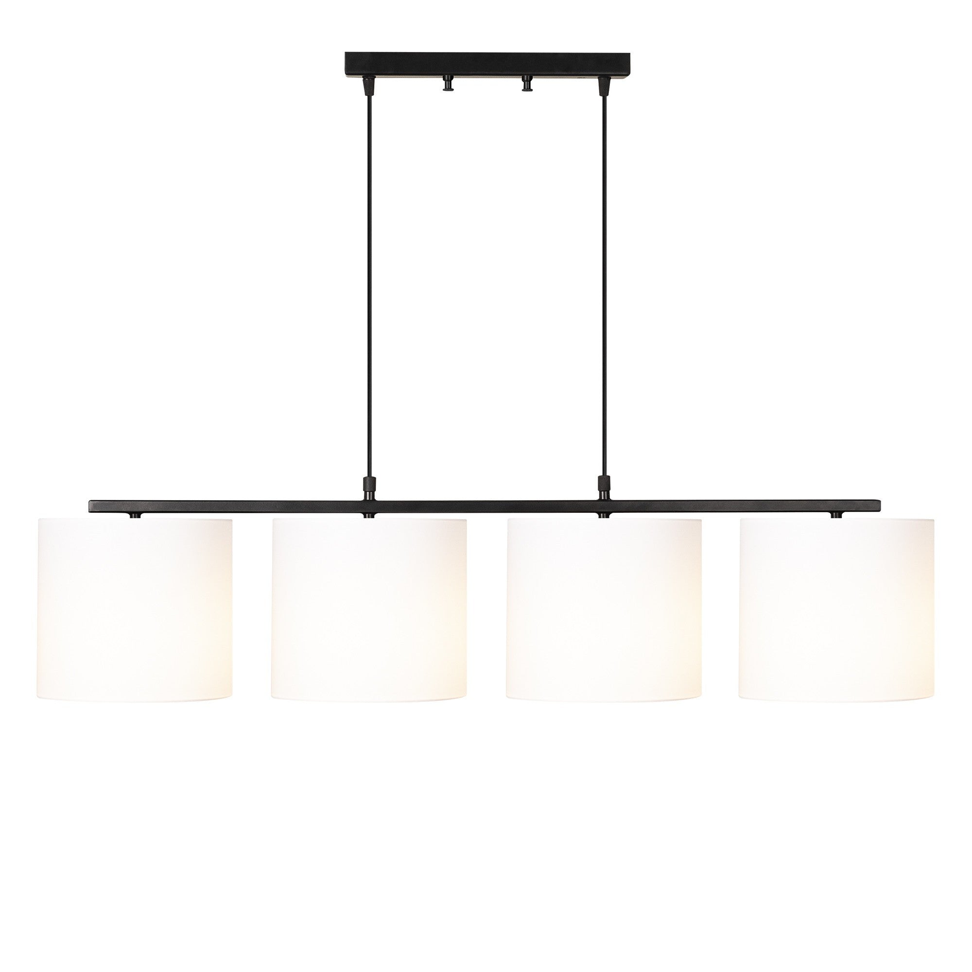 Candeeiro de Teto moderno – 110 x 25 cm – Preto e Branco – Metal