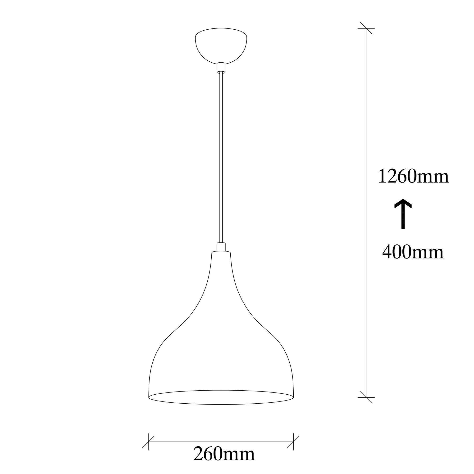 Candeeiro de Teto moderno – 26 cm de diâmetro – cobre, branco e preto – metal