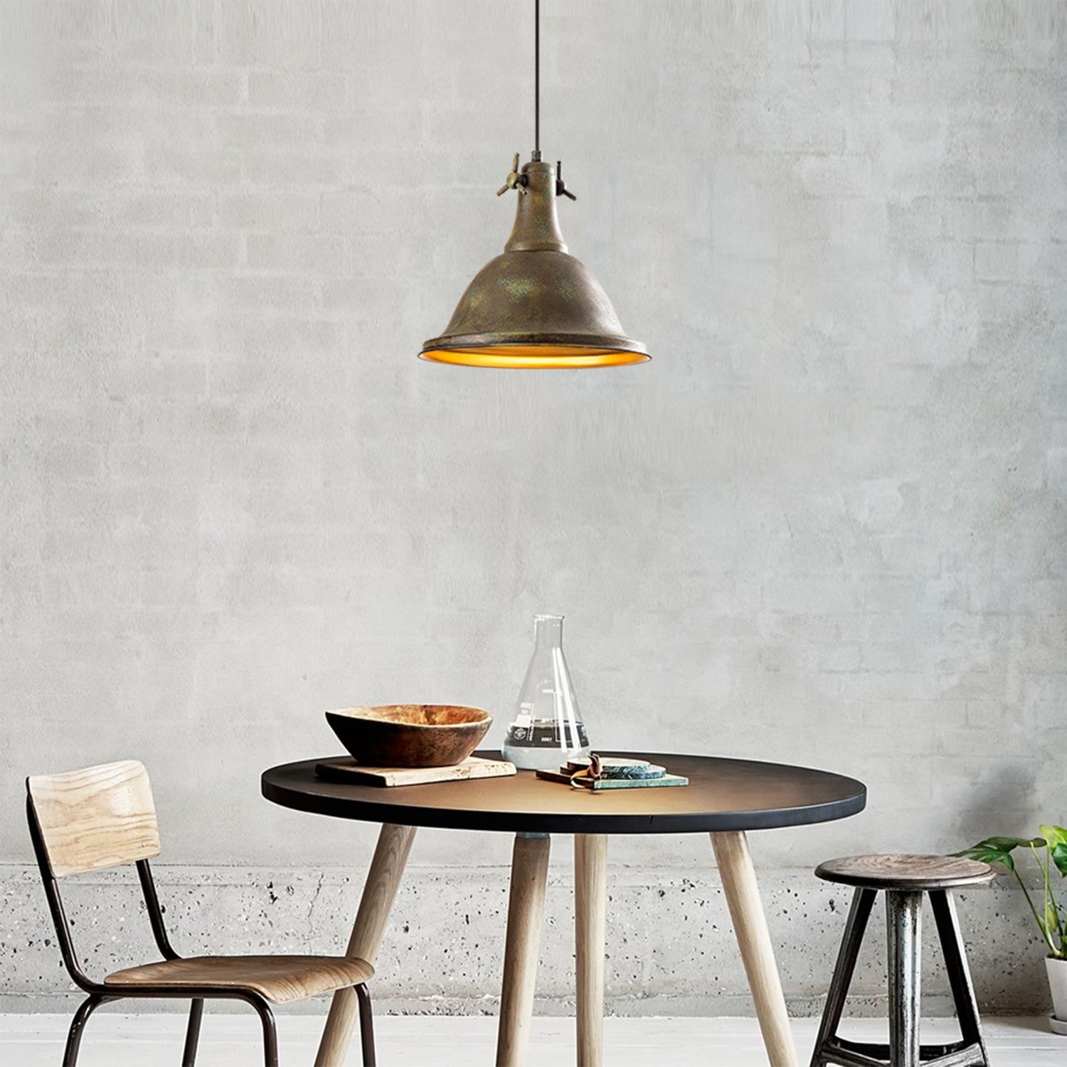 Candeeiro de Teto Dourado Elegante, Corpo em Metal, 32 cm de Diâmetro, 126 cm de Altura | Altura Ajustável, Soquete E27, IP20 | Perfeito para Decoração Glamourosa