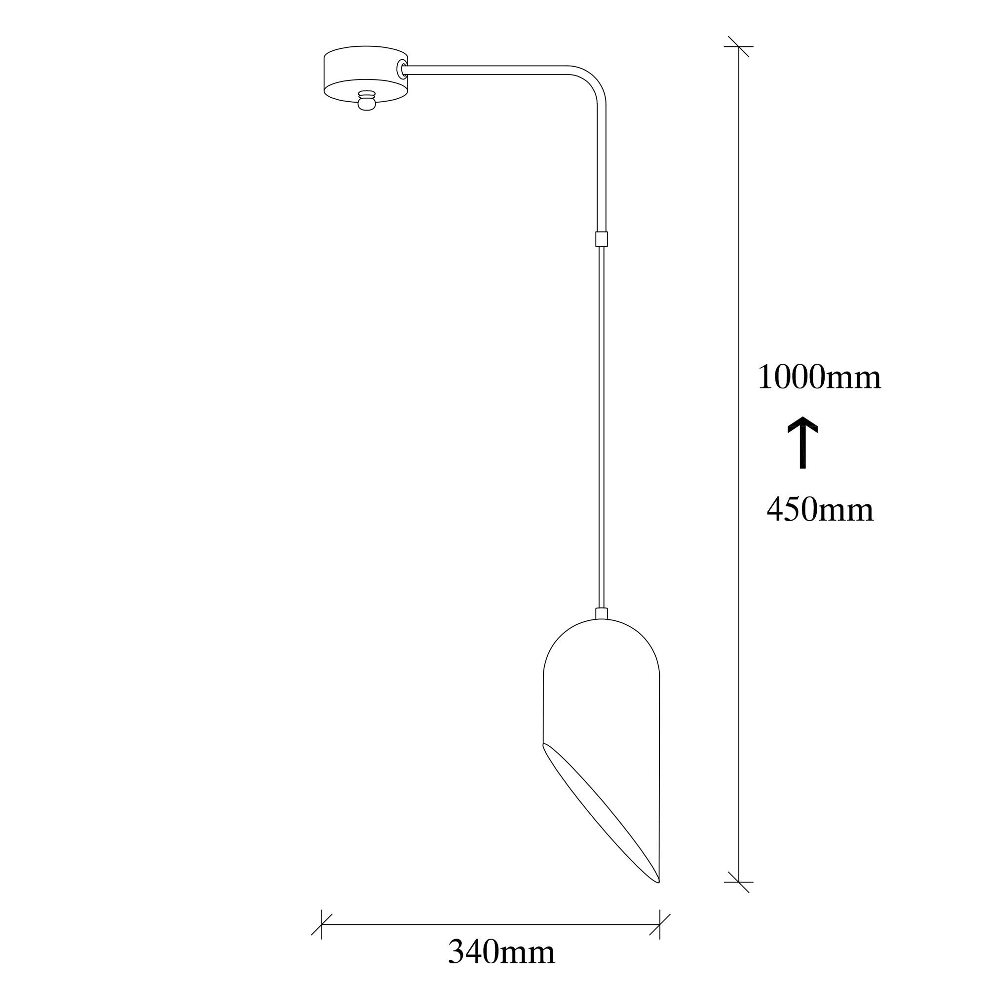 Candeeiro de Teto Industrial Moderno, Preto e Dourado, 34 x 12 cm | Altura Ajustável, Soquete E27, IP20 | Iluminação Elegante para Casa e Escritório