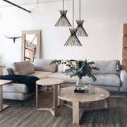 Candeeiro de Teto – 63 x 63 cm – Preto – Metal