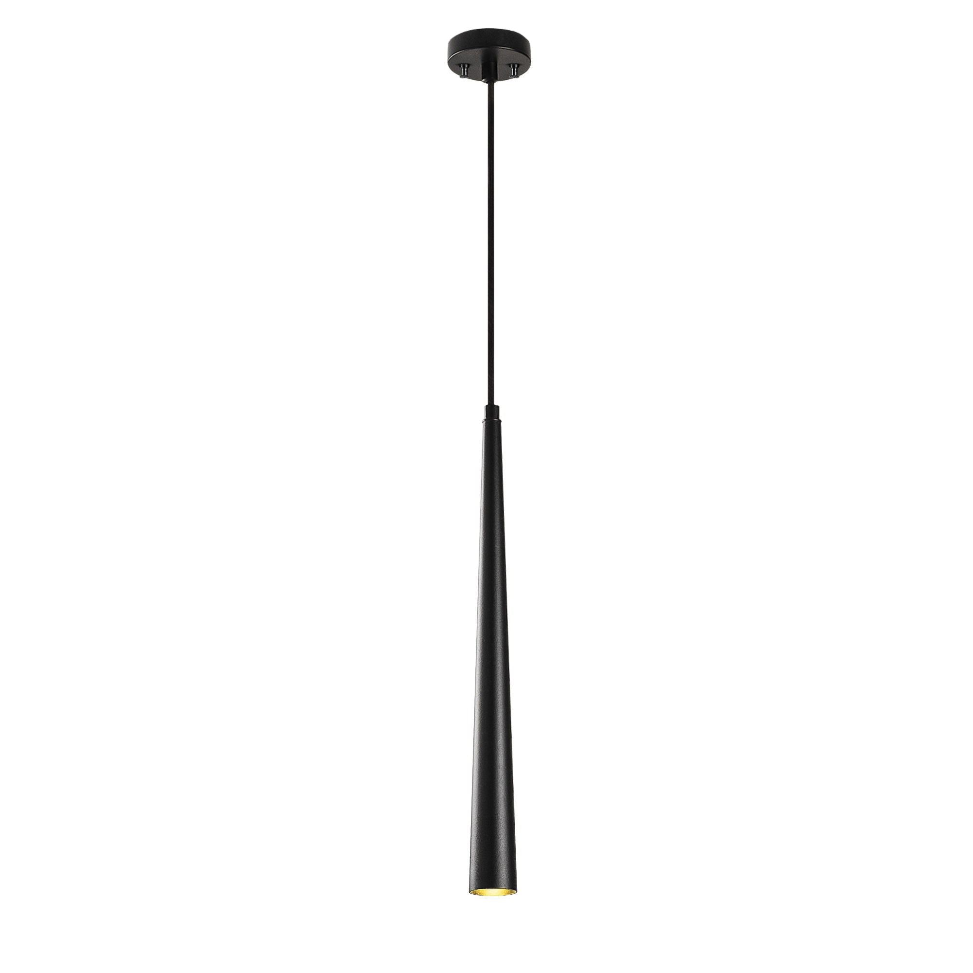 Candeeiro de Teto – altura ajustável de 137 cm – preto – metal