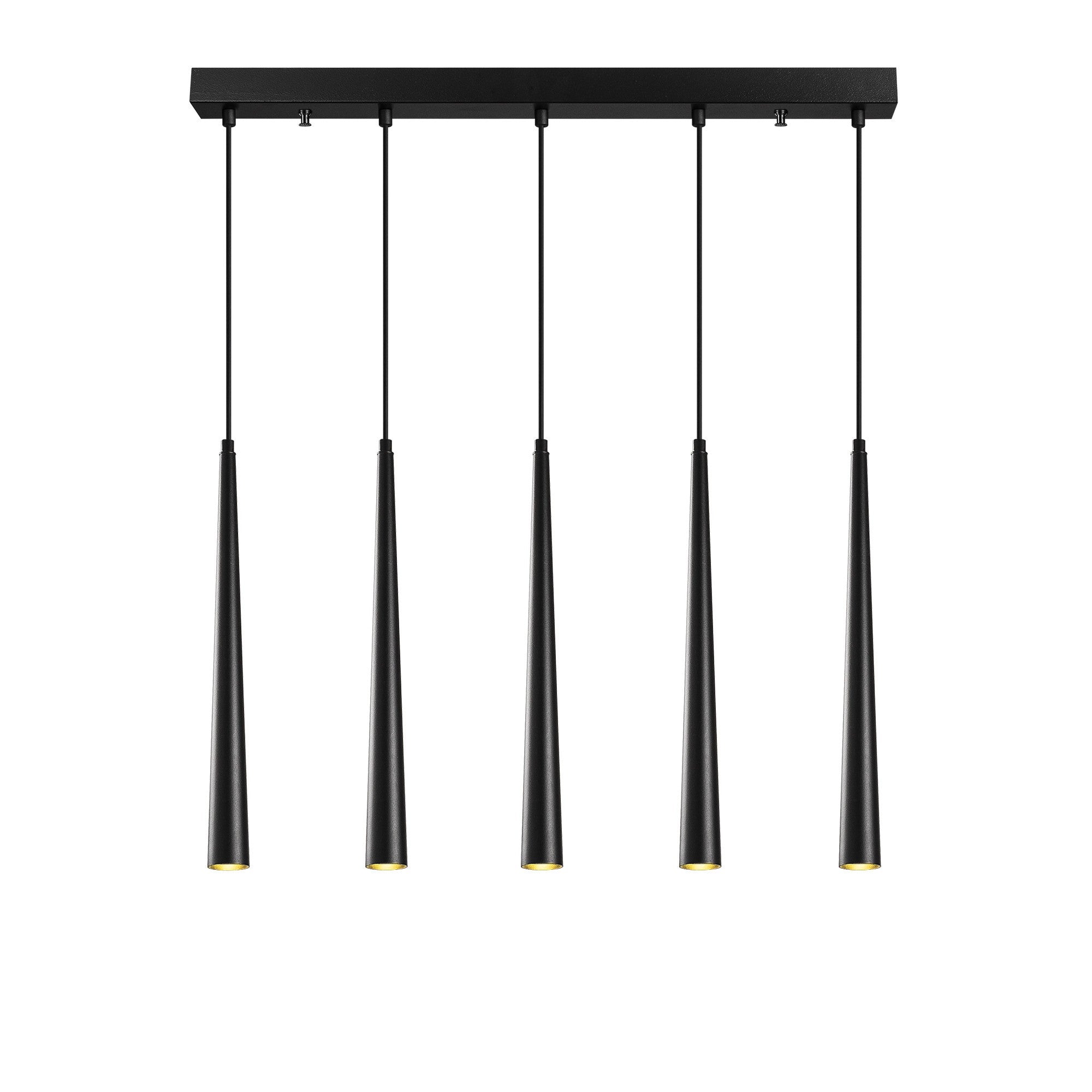 Candeeiro de Teto – 135 cm – Preto – Metal