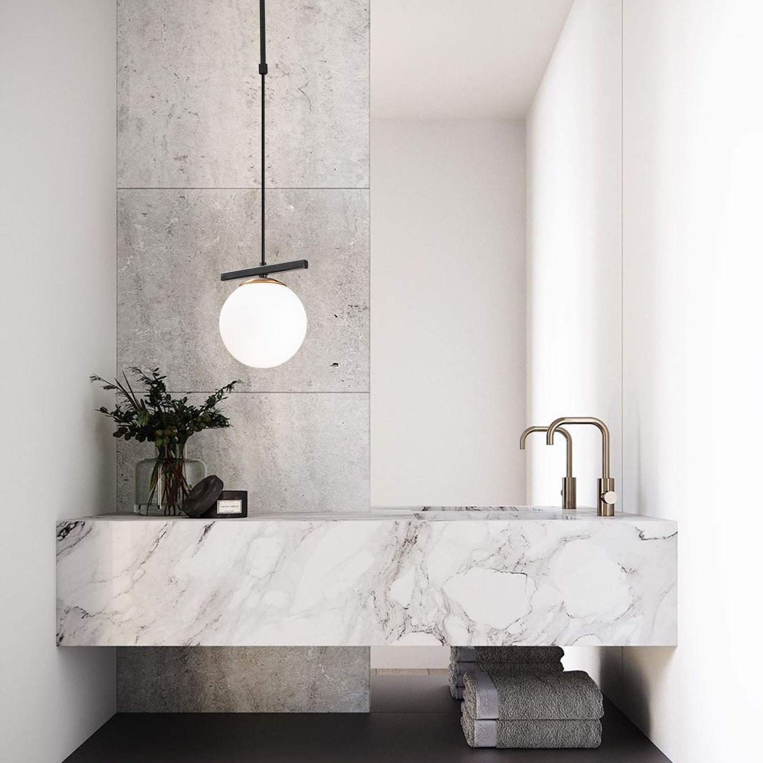 Candeeiro de Teto Industrial Moderno – 37 x 15 cm – Preto e Branco – Metal