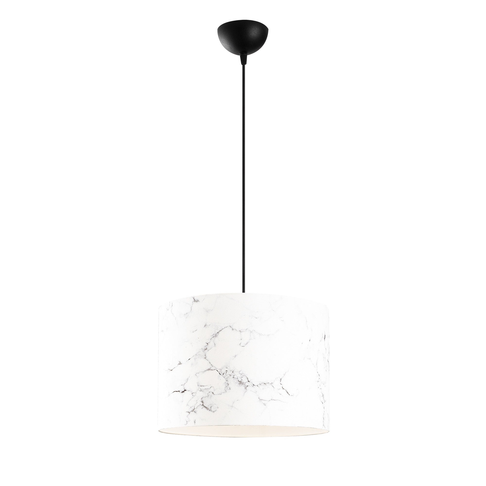 Candeeiro de Teto – 40 cm de Diâmetro – Corpo em Metal – Mármore