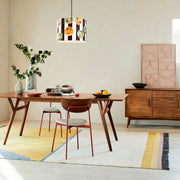 Candeeiro de Teto Renascentista Elegante, Corpo em Metal, 40 cm de Diâmetro, 124 cm de Altura | Ajustável, Soquete E27, IP20 | Perfeito para Salas de Jantar e Salas de Estar