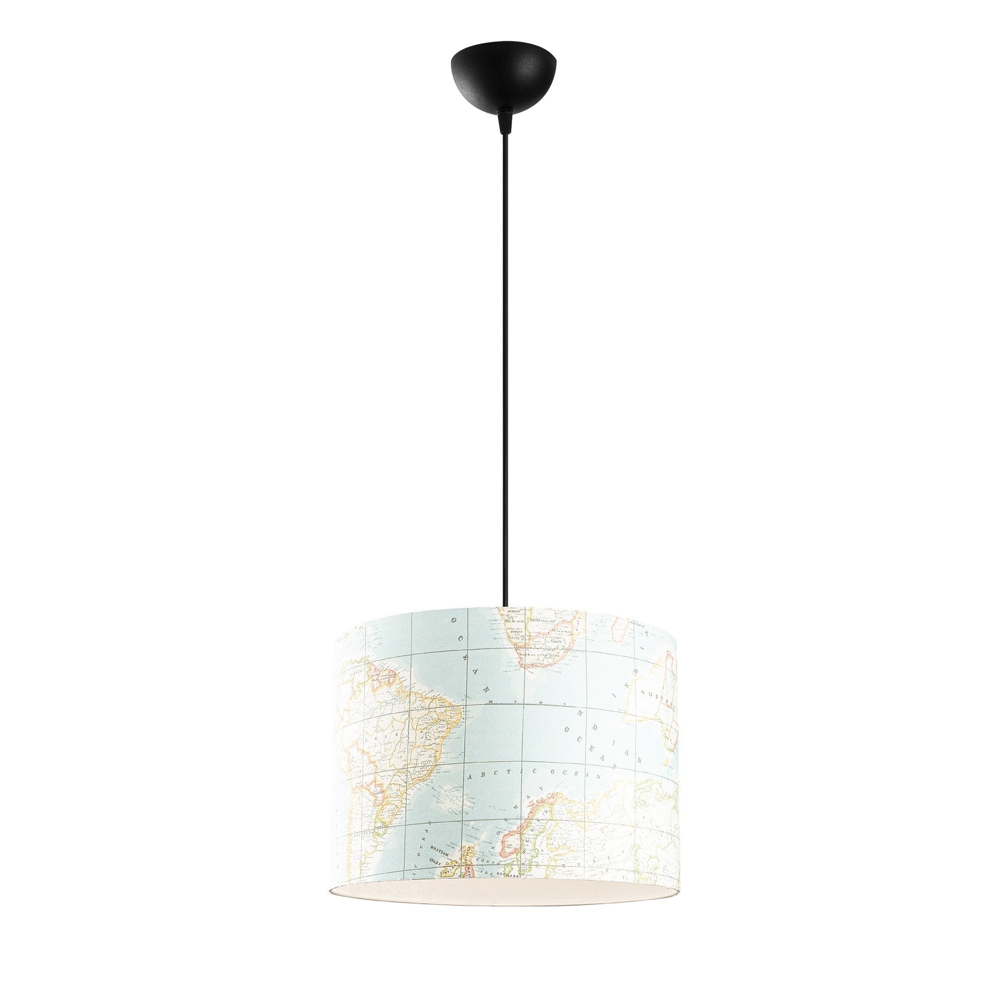 Candeeiro de Teto Industrial Moderno, Corpo Metálico, 40 cm de Diâmetro, Altura Ajustável, Soquete E27, Cabo de 90 cm | Iluminação Elegante para Casa e Escritório