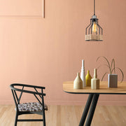 Candeeiro de Teto Industrial Preto, Corpo em Metal, 17 cm de Diâmetro, 127 cm de Altura, Ajustável, Soquete E27, IP20 | Perfeito para Decoração e Iluminação Moderna