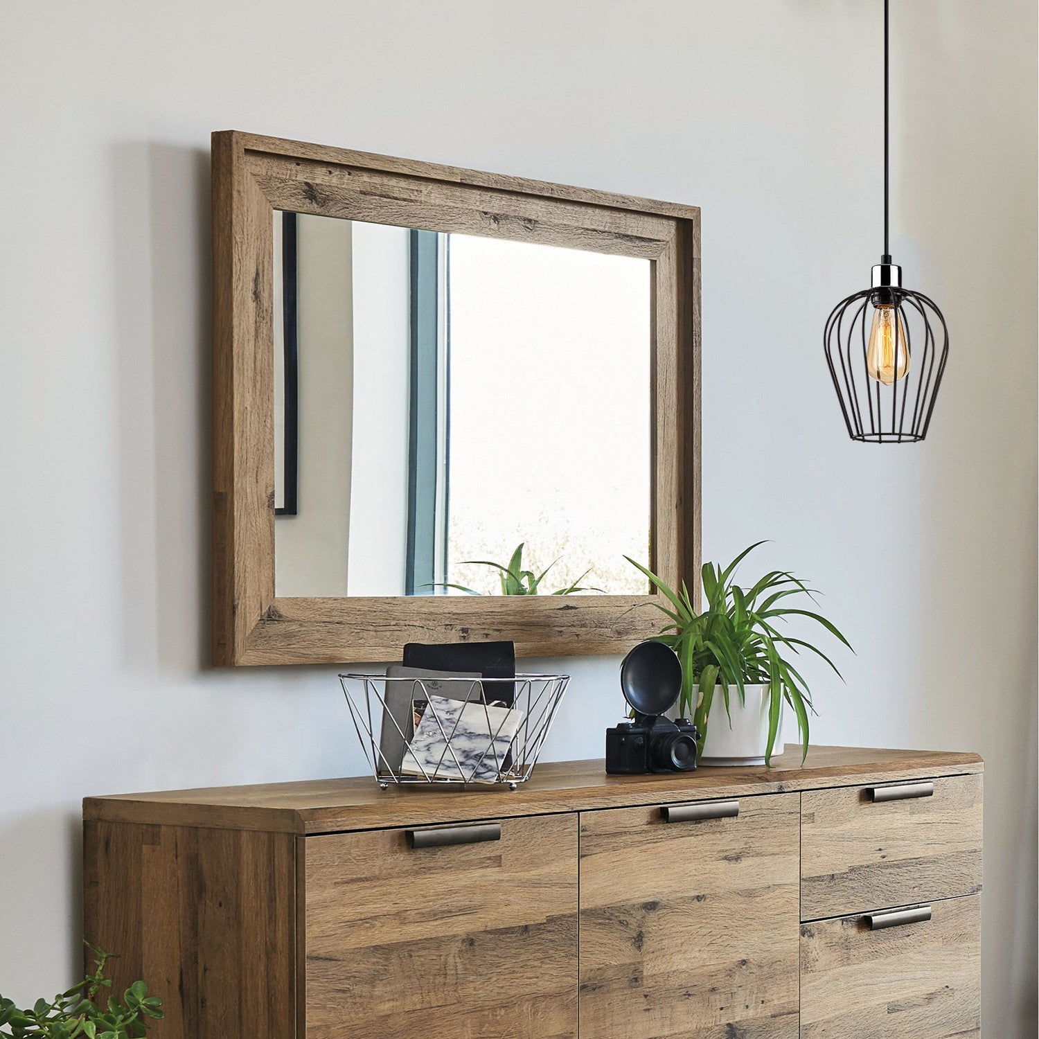 Candeeiro de Teto Industrial – 20 cm de Diâmetro – Preto – Ferro