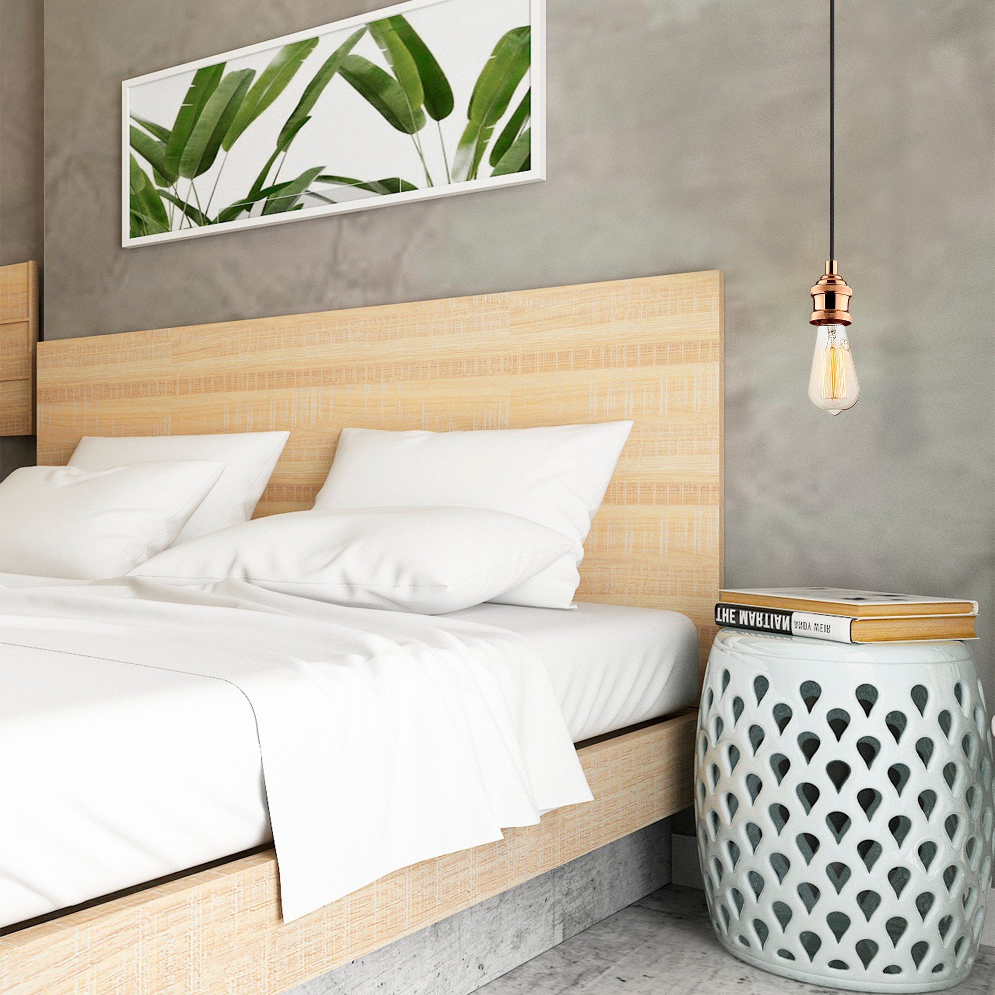 Candeeiro de Teto – Altura Ajustável 102 cm – Cobre – Metal