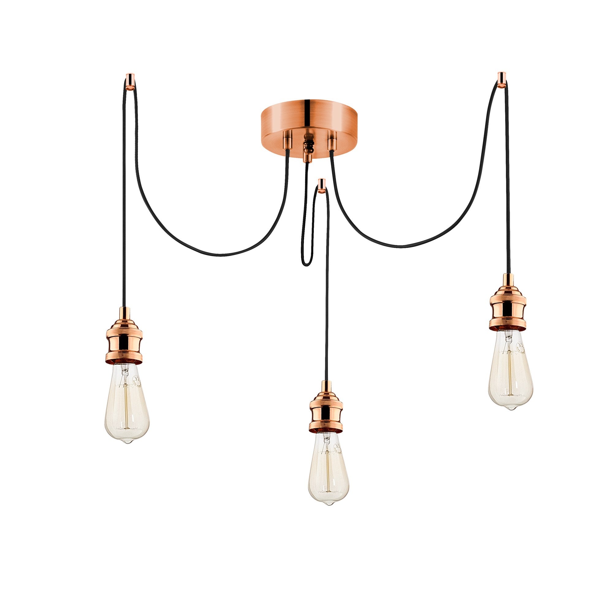 Candeeiro de Teto – 102 cm – Cobre – Metal