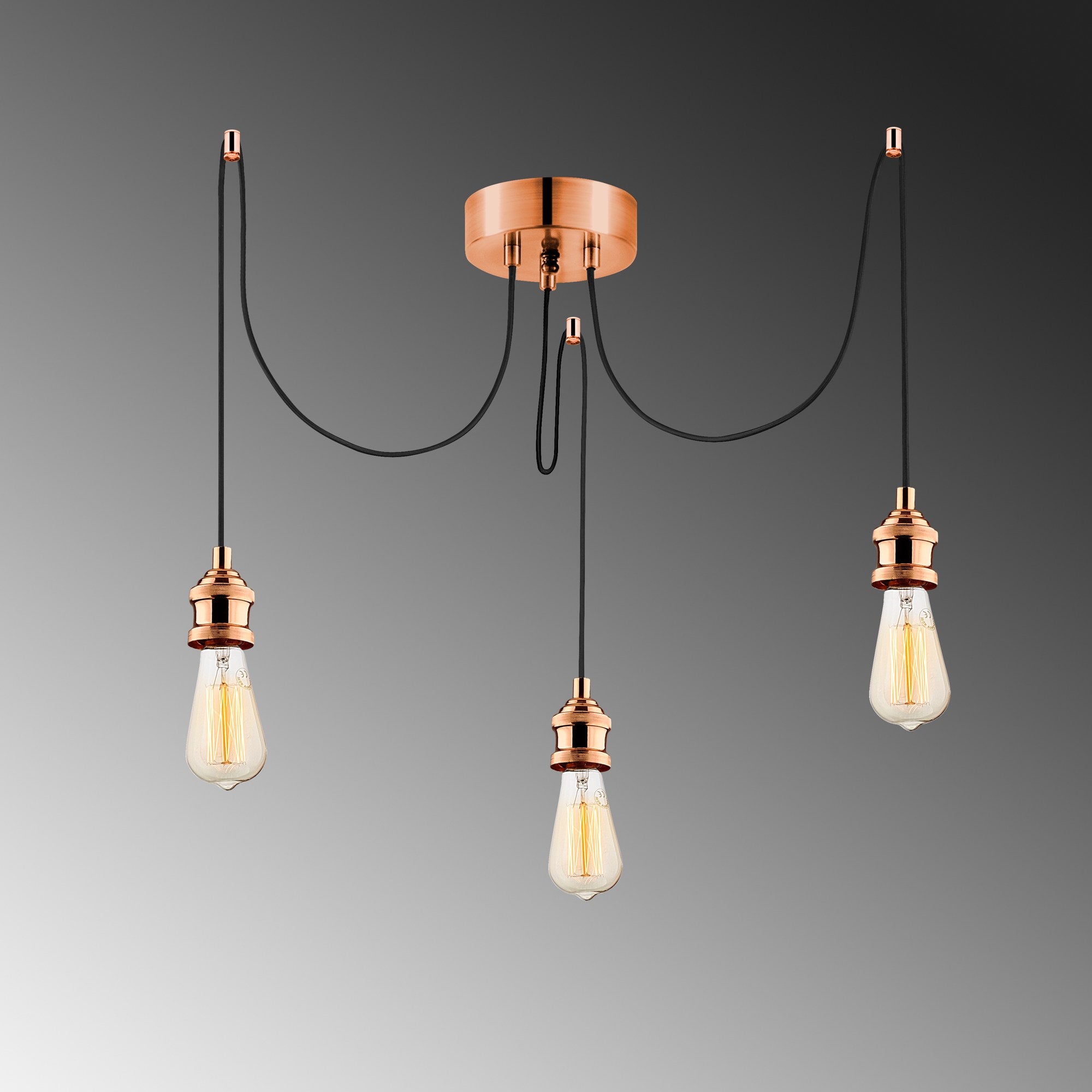 Candeeiro de Teto – 102 cm – Cobre – Metal