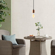 Candeeiro de Teto Elegante de Cobre, Altura Ajustável 102 cm, Diâmetro 6 cm | Corpo de Metal, Soquete E27, Design Glamour Nostálgico | Perfeito para Interiores Modernos