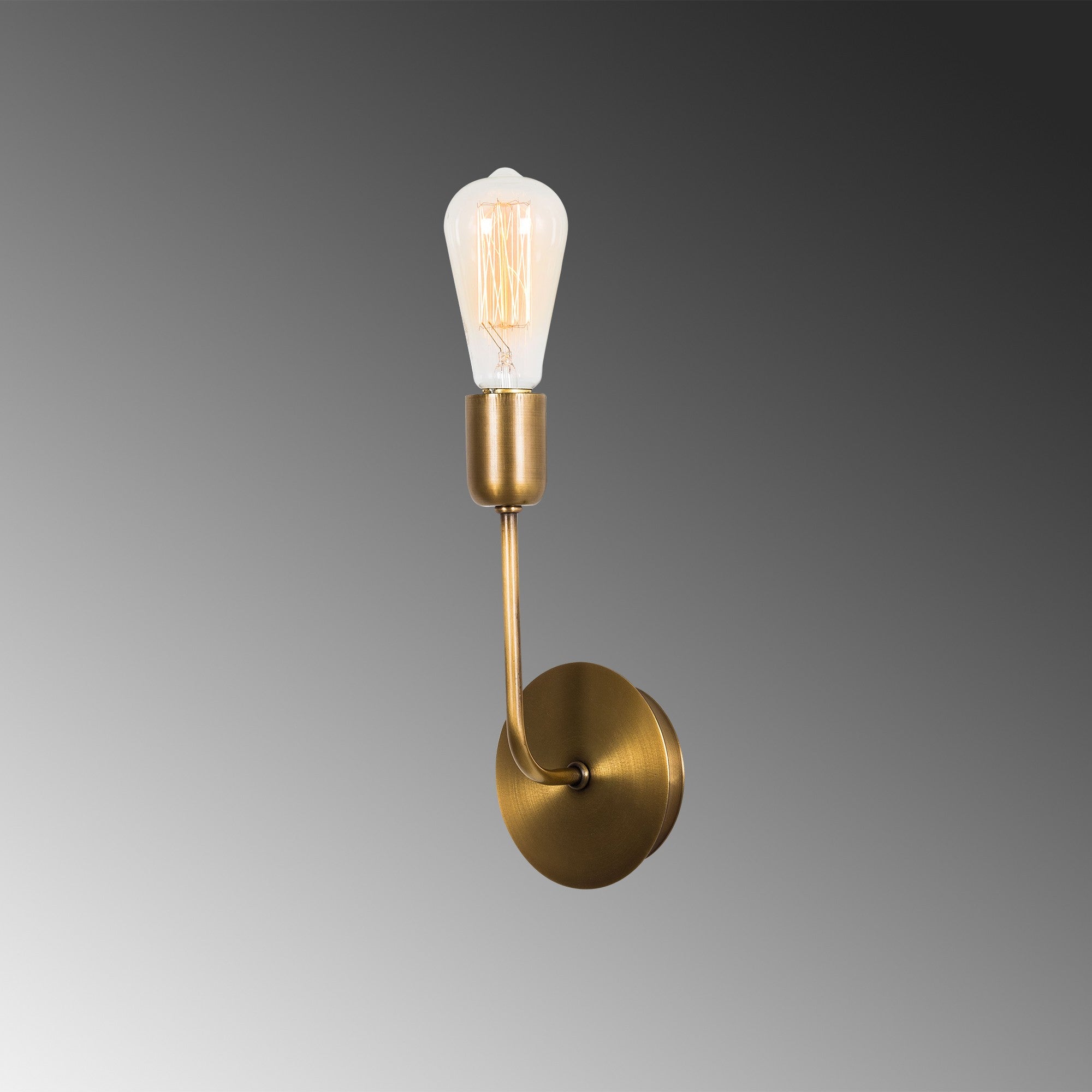 Candeeiro de Parede vintage – 6 x 12 cm – altura 27 cm – metal