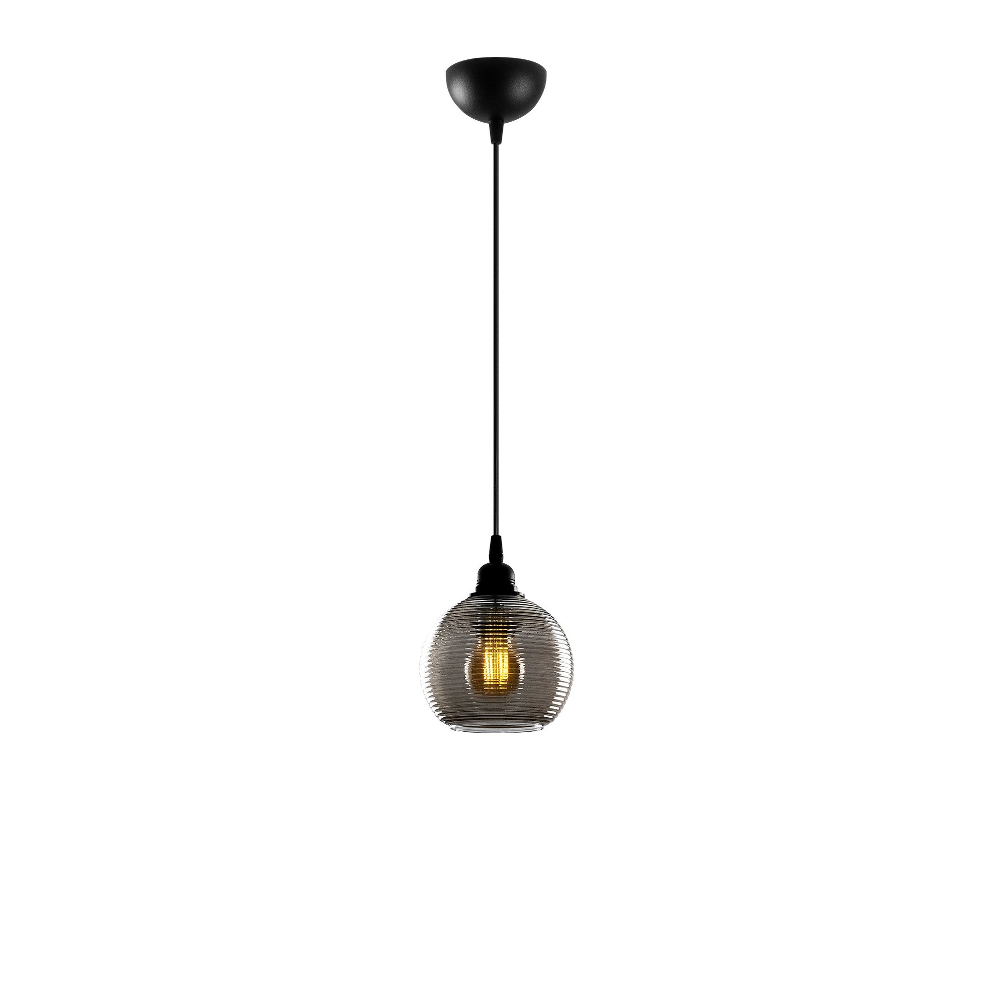 Candeeiro de Teto – 114 cm – cor fumê – metal