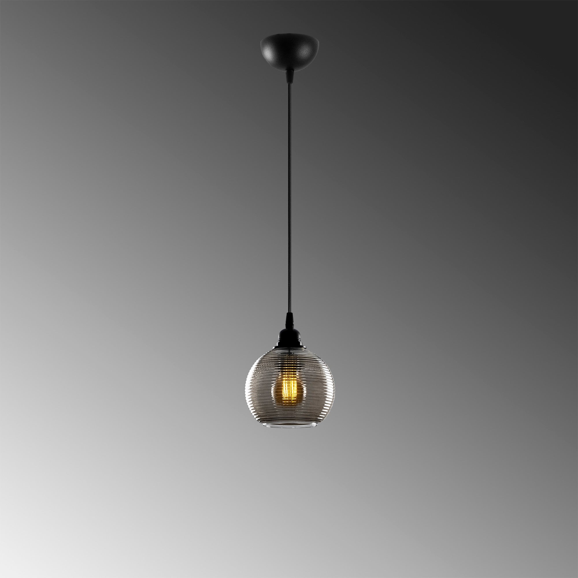 Candeeiro de Teto – 114 cm – cor fumê – metal