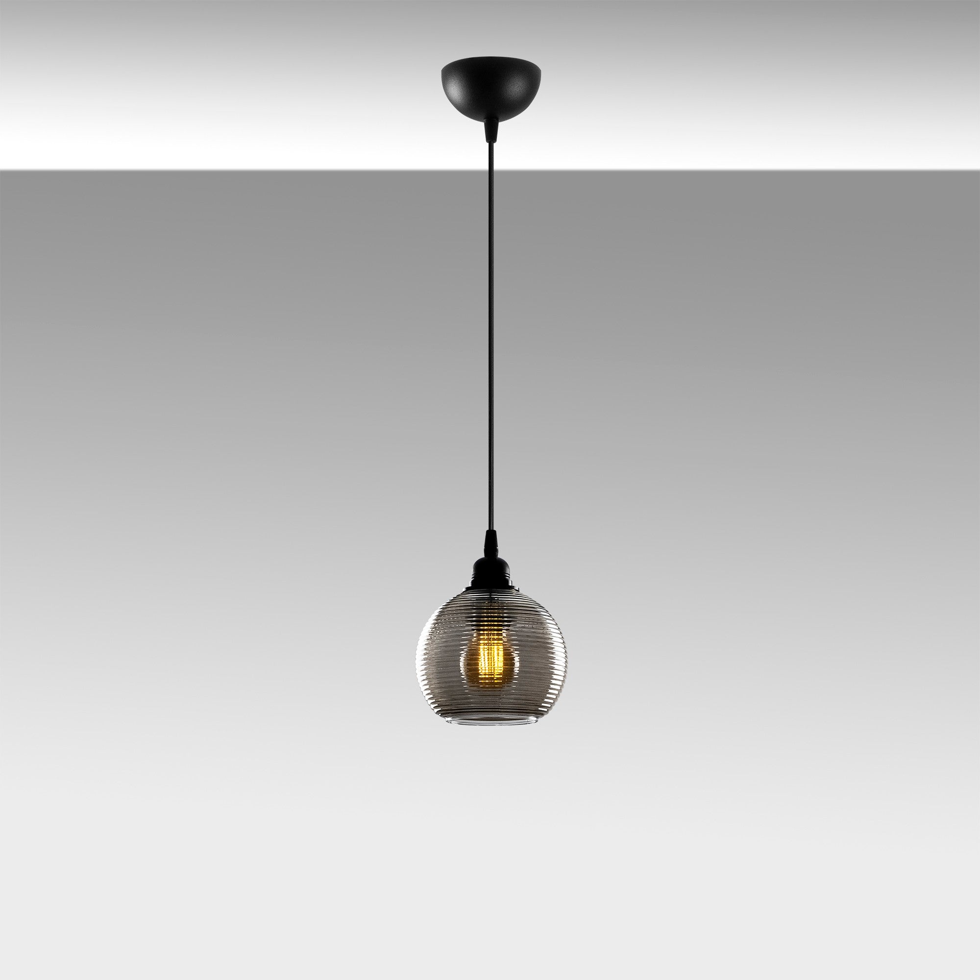 Candeeiro de Teto – 114 cm – cor fumê – metal