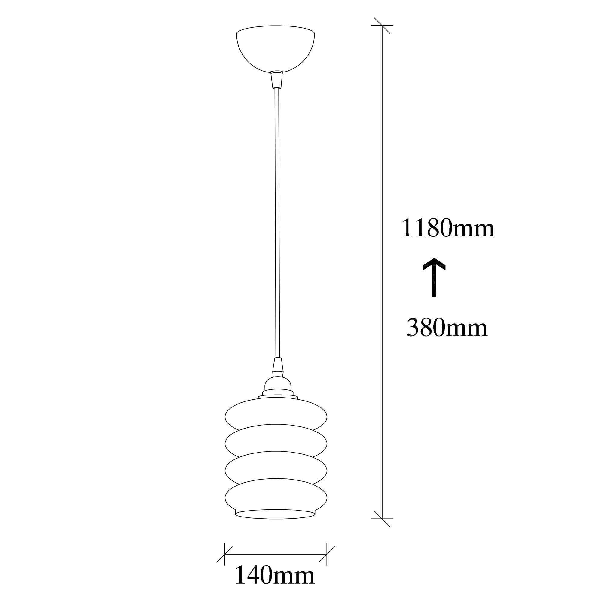 Candeeiro de Teto Industrial – altura ajustável 118 cm – cor fumê – corpo em metal