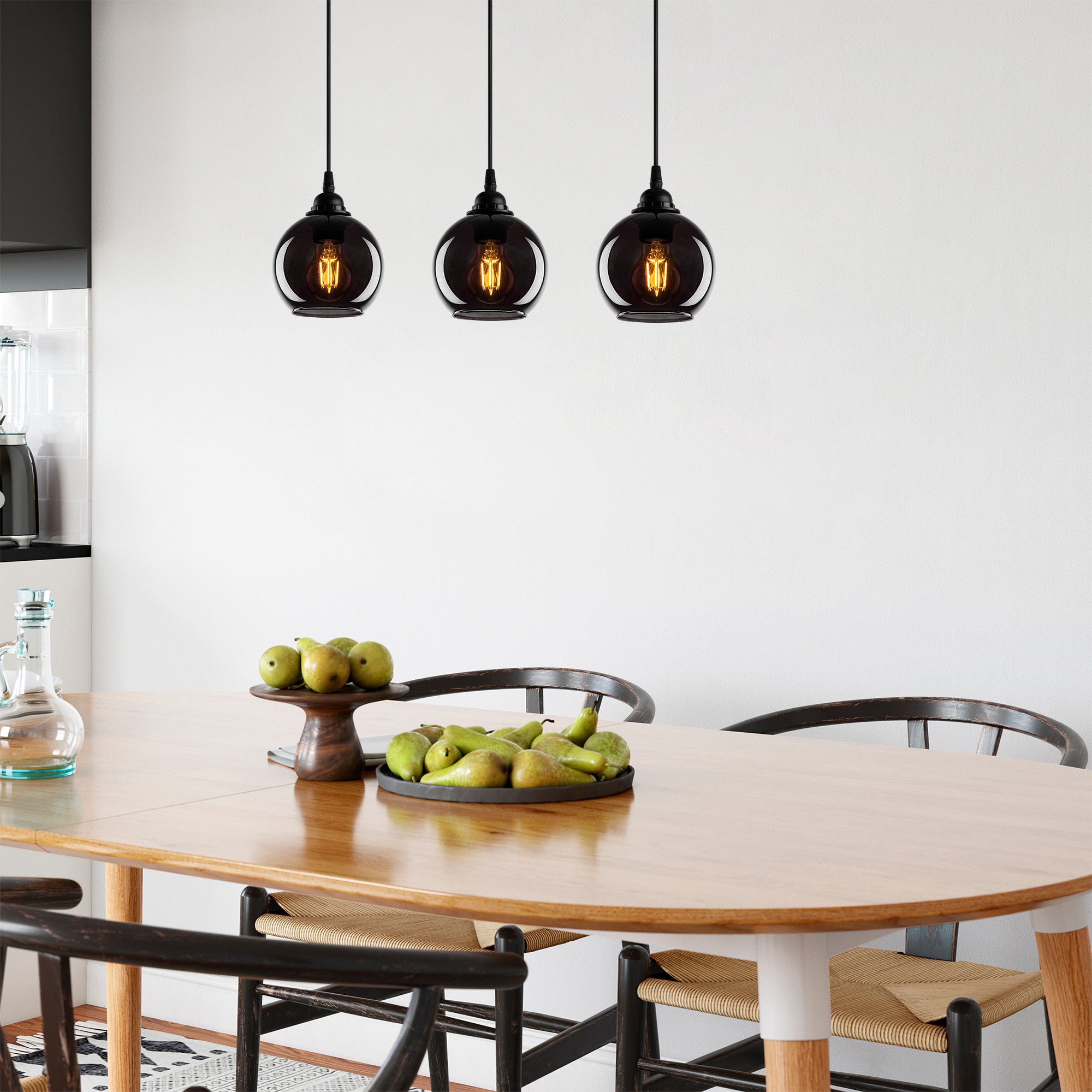 Candeeiro de Teto Industrial – 65 x 65 cm – Cor Fumê – Metal