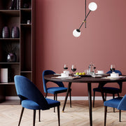 Candeeiro de Teto Industrial Moderno – 80 x 15 cm – Preto e Branco – Metal