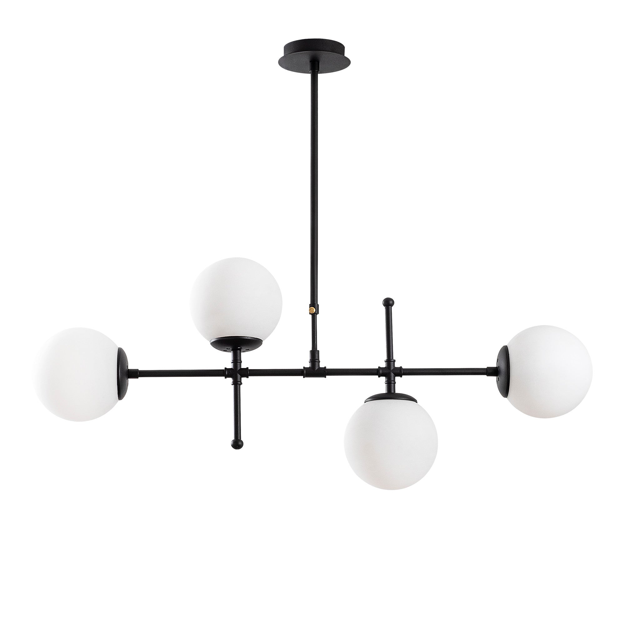 Candeeiro de Teto Metal – Altura ajustável 67-82 cm – Preto
