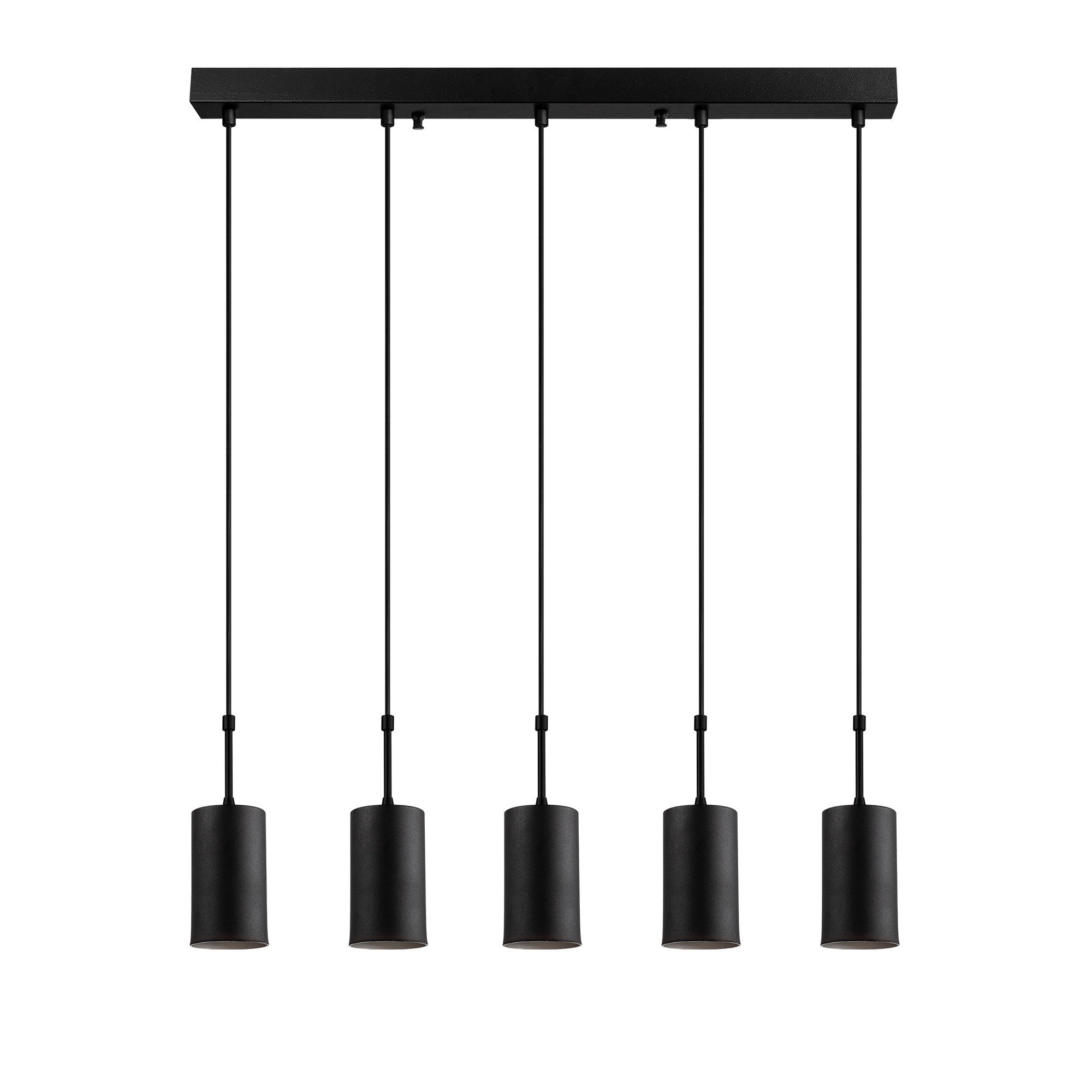 Candeeiro de Teto Industrial Moderno – 79 x 9 cm – Preto – Metal