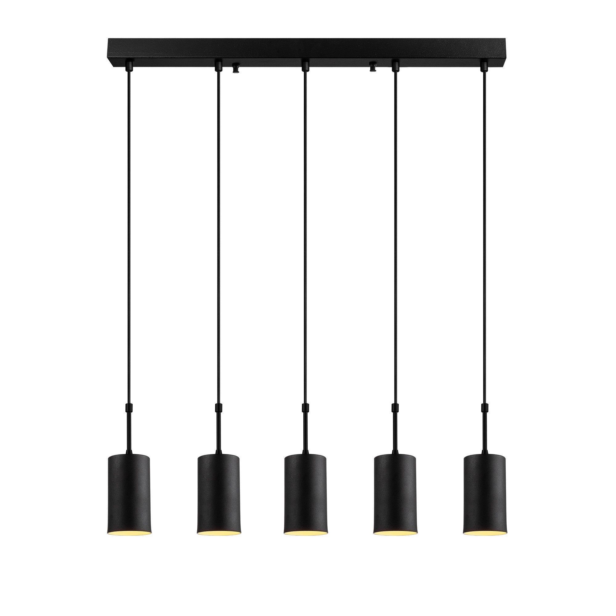 Candeeiro de Teto Industrial Moderno – 79 x 9 cm – Preto – Metal