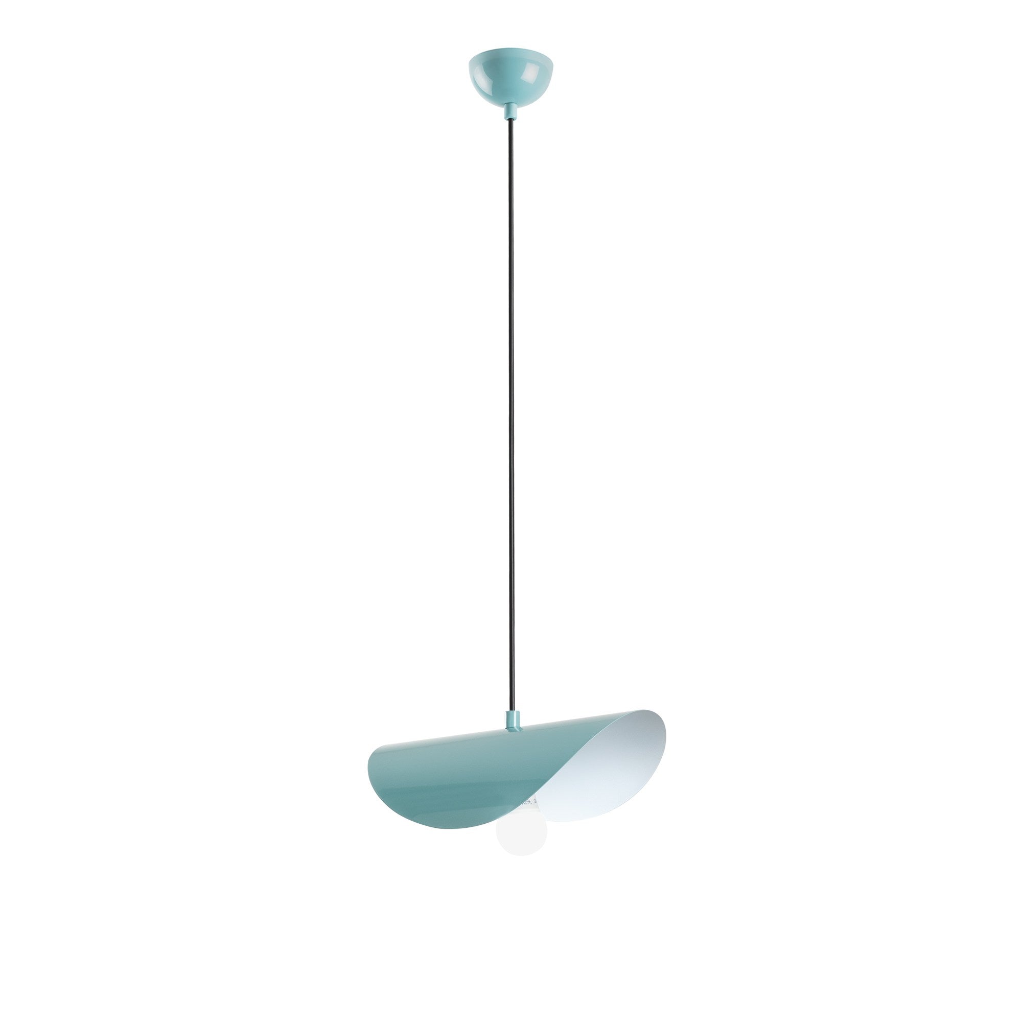 Candeeiro de Teto – 17-106 cm – Turquesa – Metal