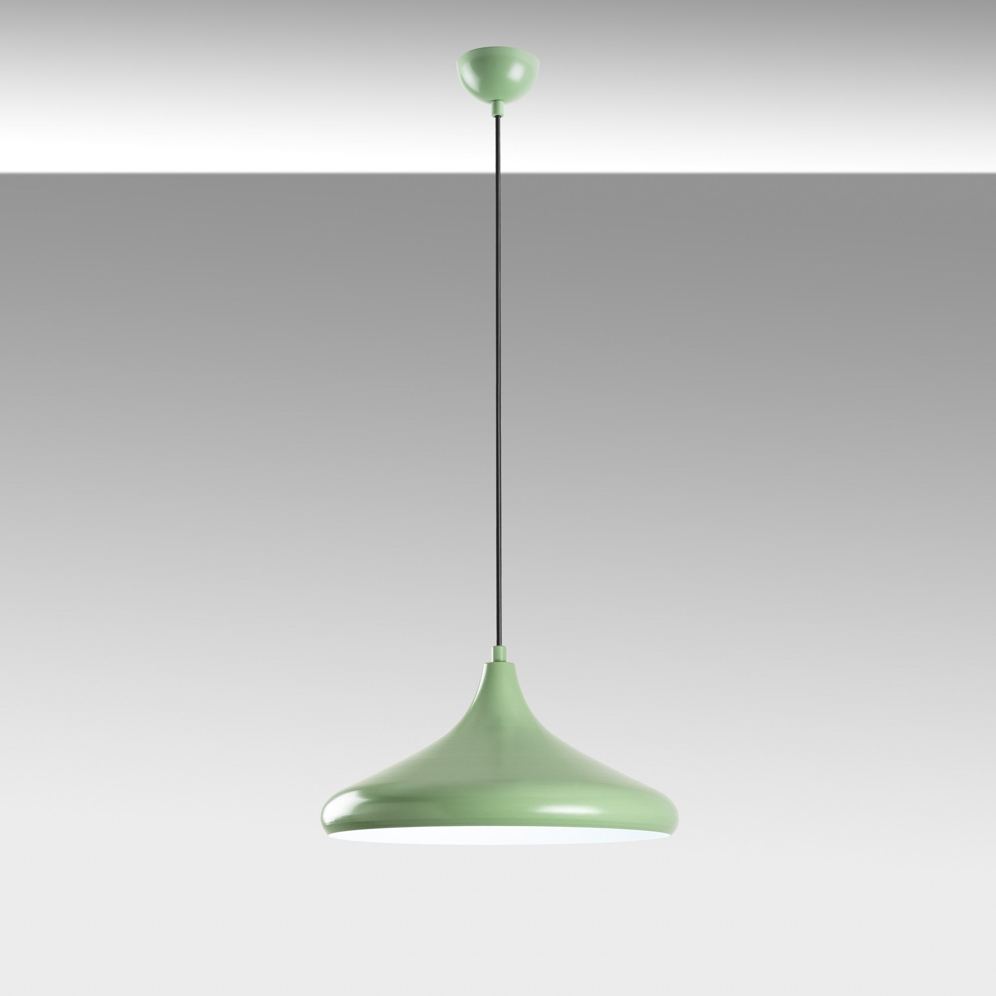Candeeiro de Teto Ajustável – Altura 27-116 cm – Cor Menta – Metal
