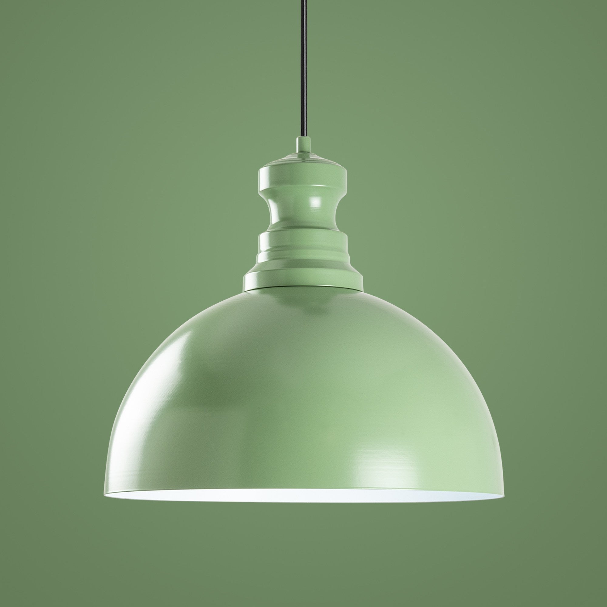 Candeeiro de Teto – altura ajustável de 44 a 134 cm – menta – metal
