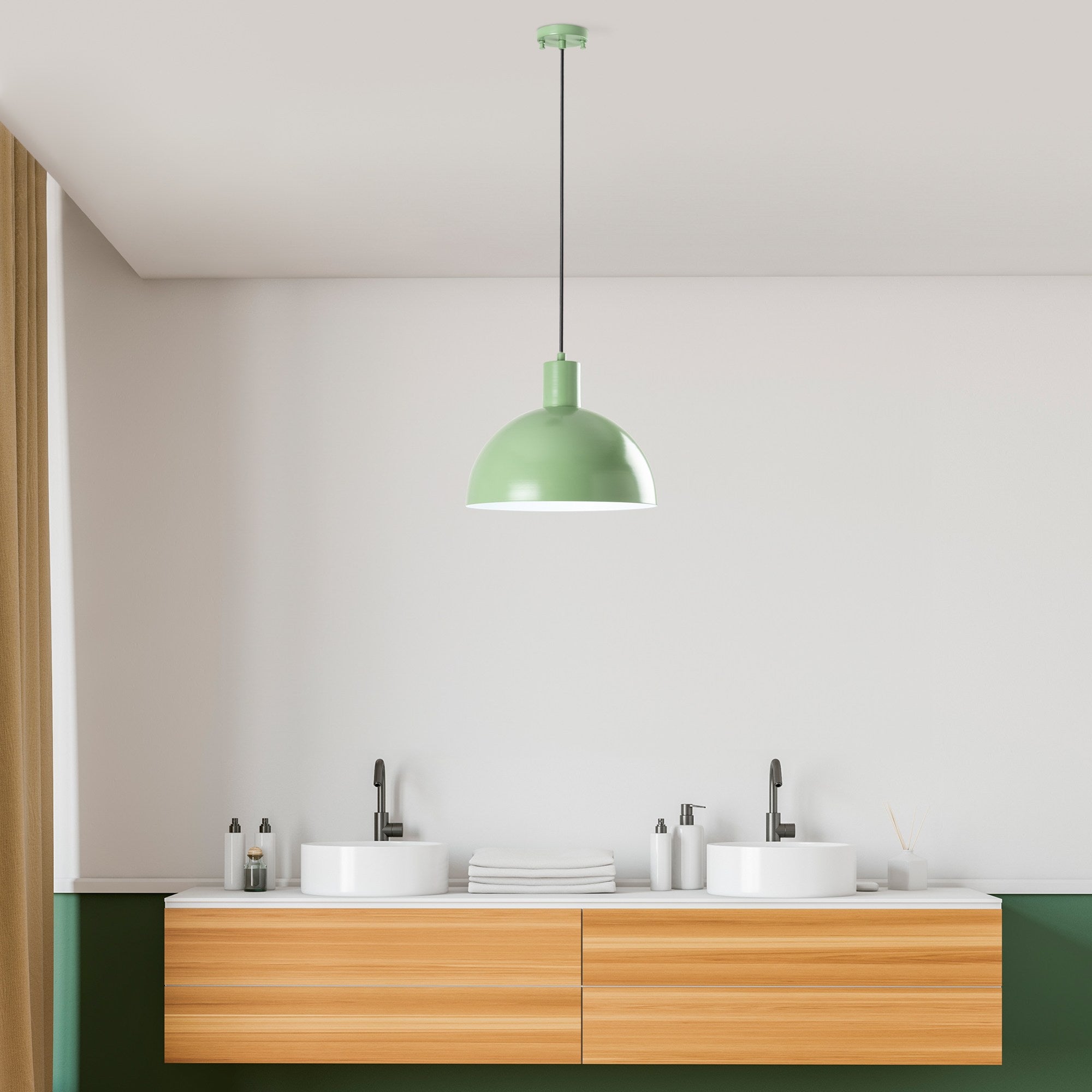 Candeeiro de Teto – 28 a 117 cm – Menta – Metal