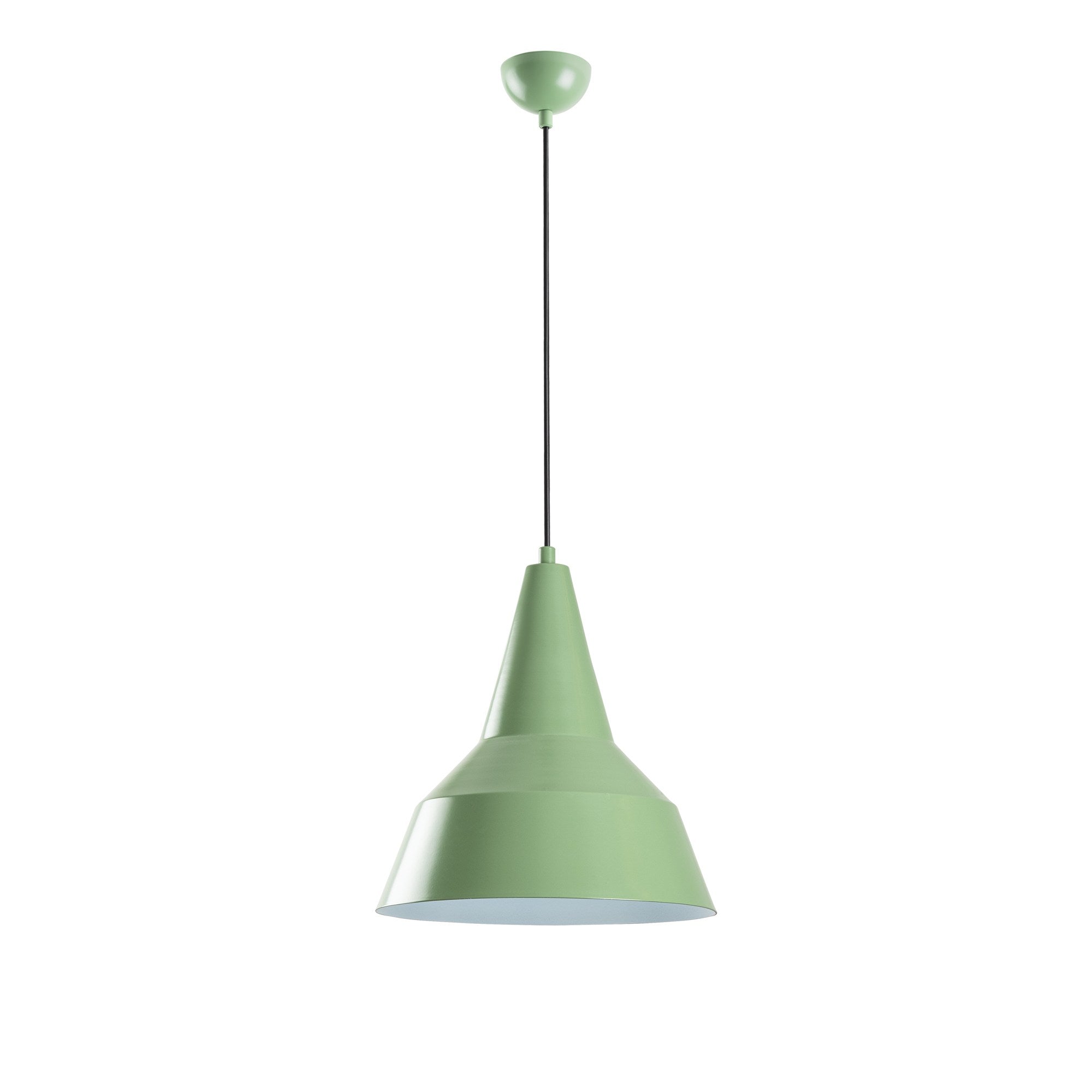 Candeeiro de Teto – altura ajustável de 42 a 131 cm – cor menta – metal