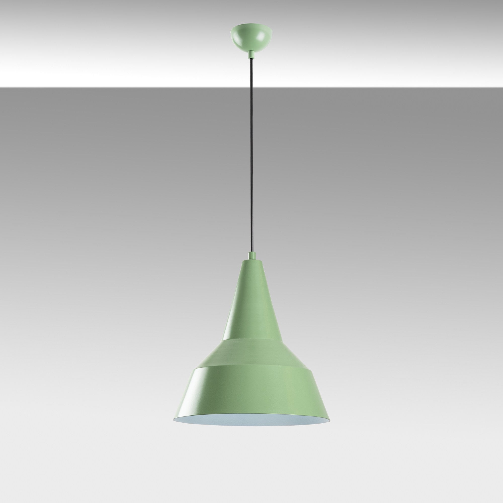 Candeeiro de Teto – altura ajustável de 42 a 131 cm – cor menta – metal