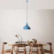 Candeeiro de Teto – 35-126 cm – Azul Claro – Metálico