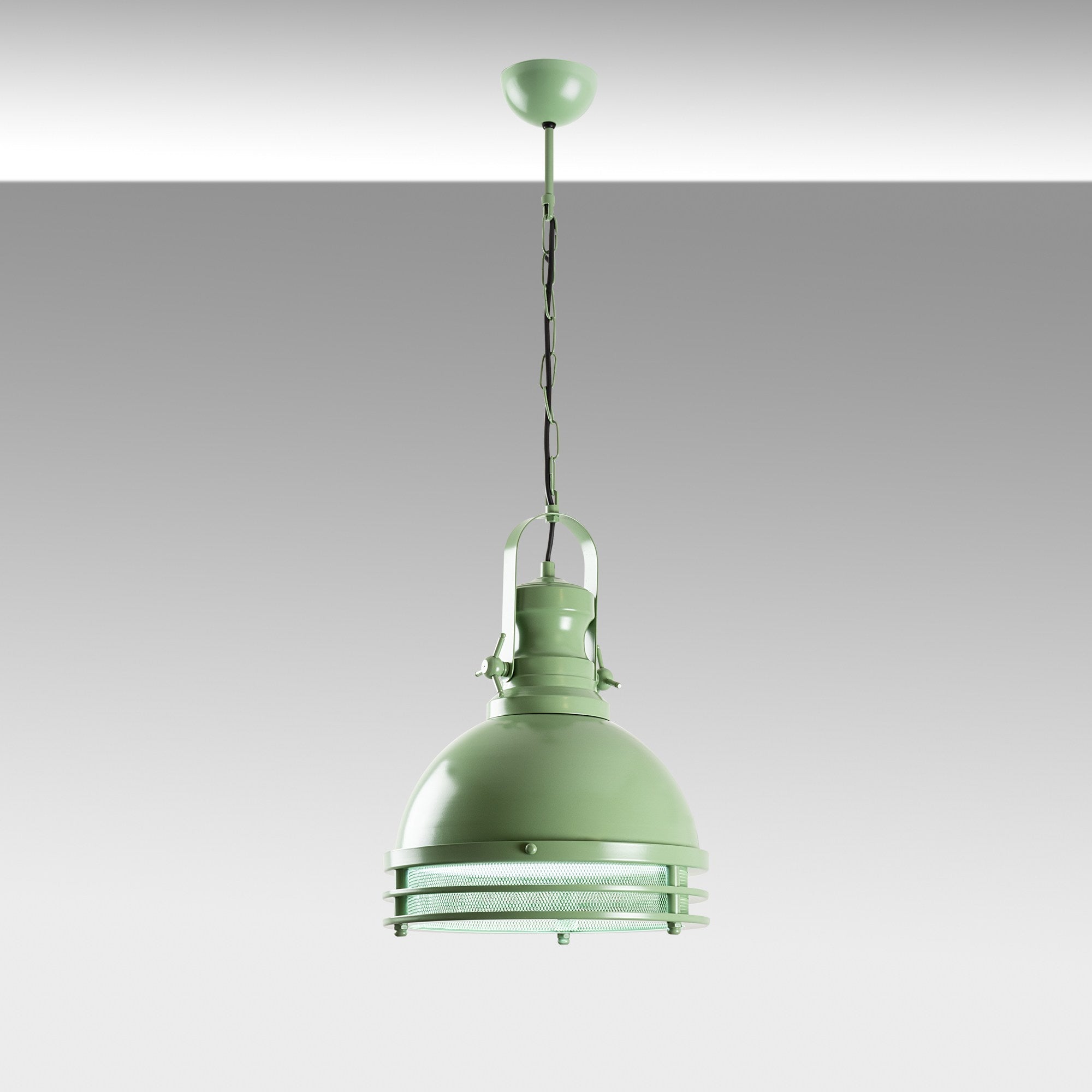 Candeeiro de Teto de Metal – Ø30 x 40 cm – Menta