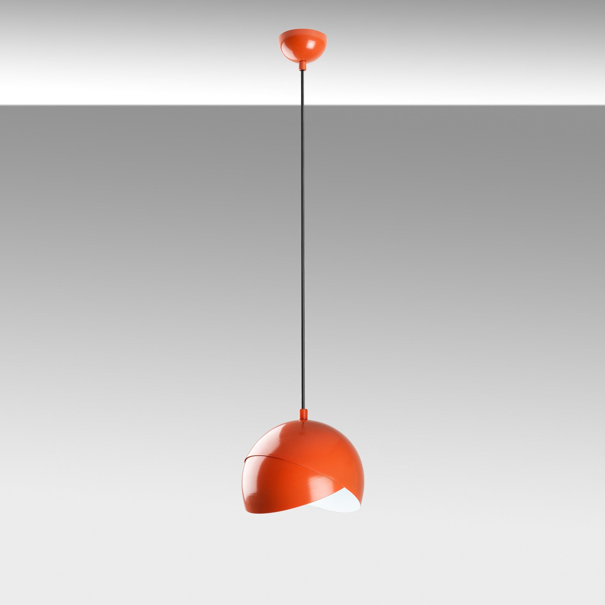 Candeeiro de Teto ajustável – Ø20 cm – Laranja – Metal