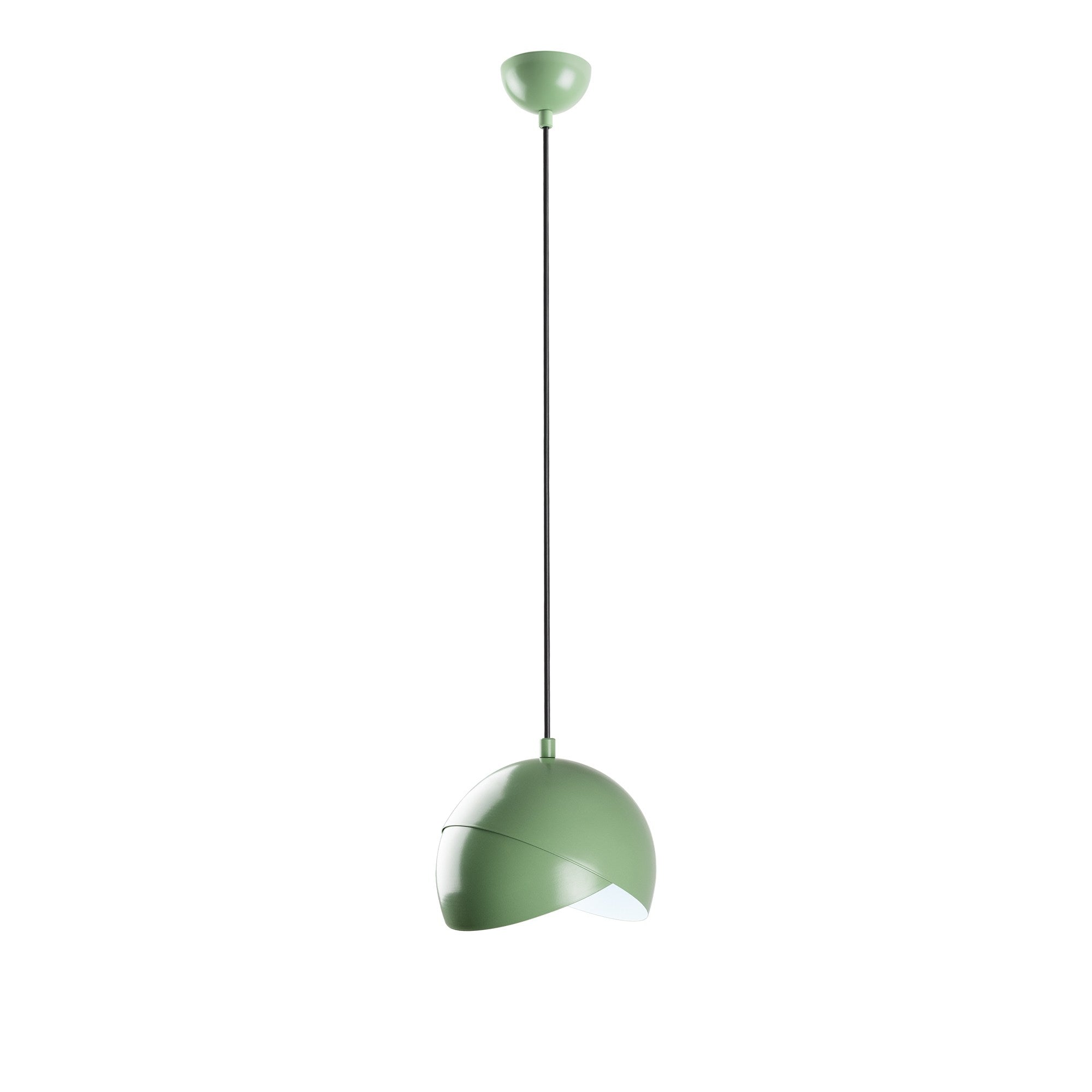 Candeeiro de Teto – altura ajustável de 22 a 114 cm – cor menta – corpo de metal