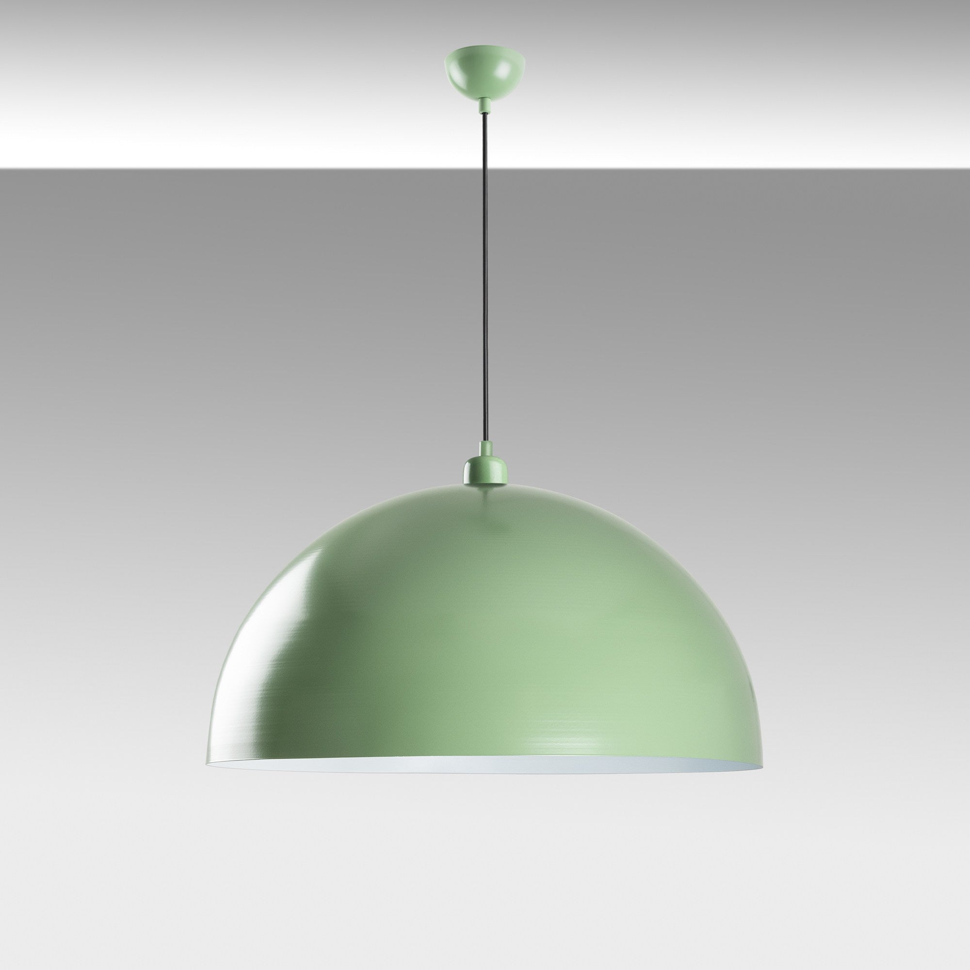 Candeeiro de Teto – altura ajustável de 45 a 135 cm – menta – metal