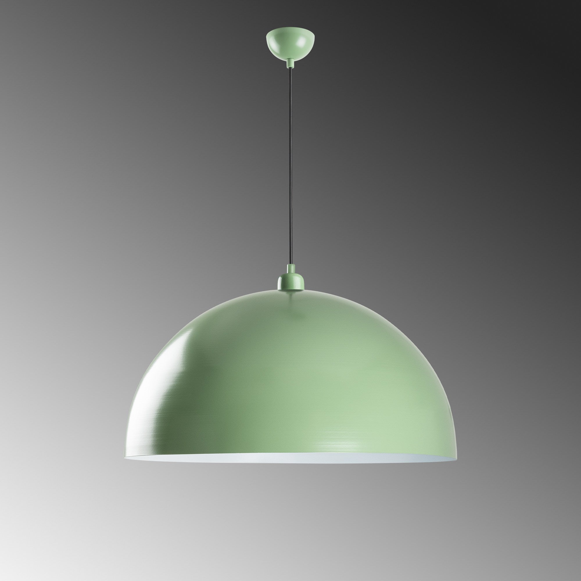 Candeeiro de Teto – altura ajustável de 45 a 135 cm – menta – metal