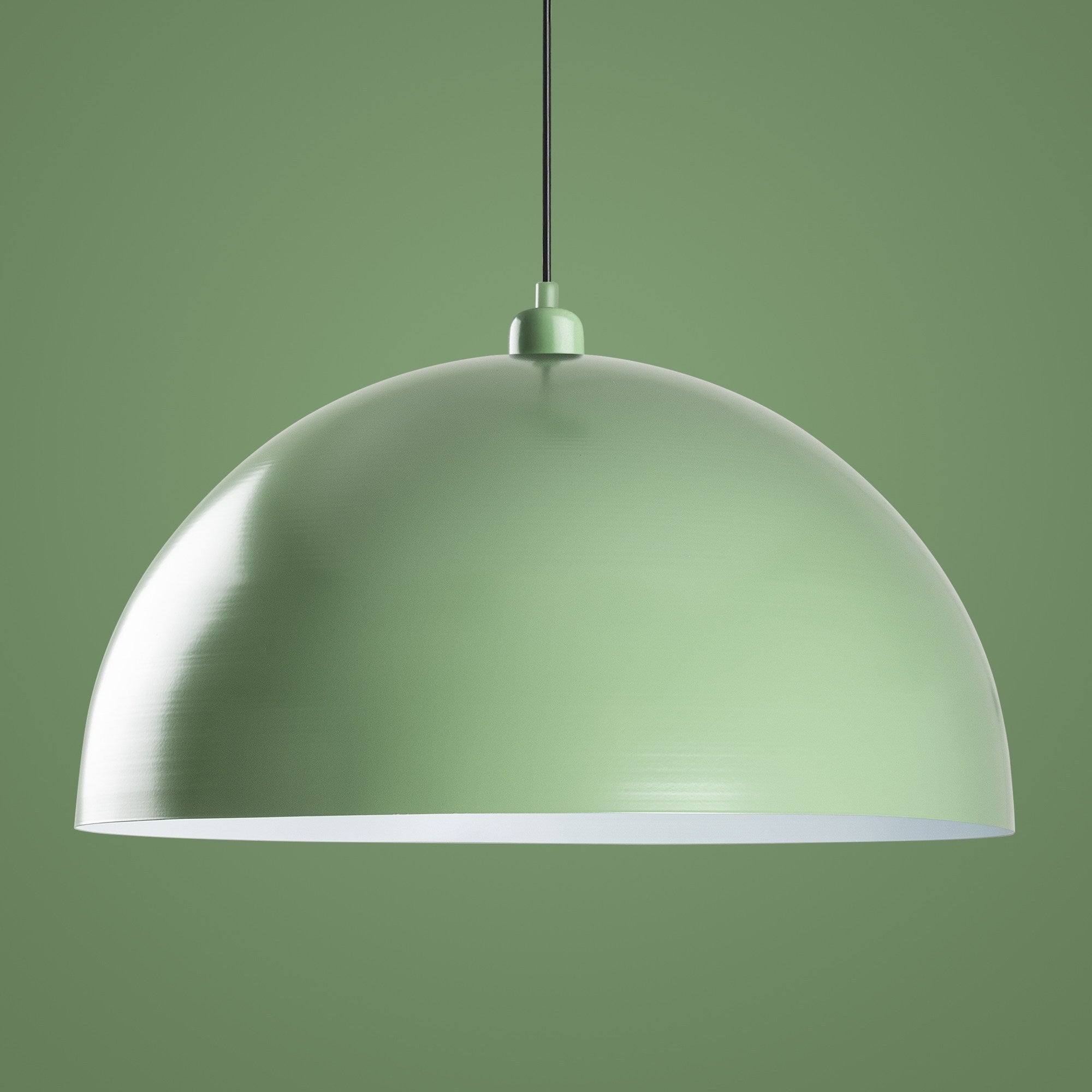 Candeeiro de Teto – altura ajustável de 45 a 135 cm – menta – metal
