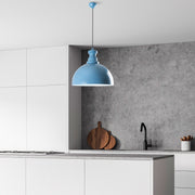 Candeeiro de Teto – Ø40 cm – azul claro – metal