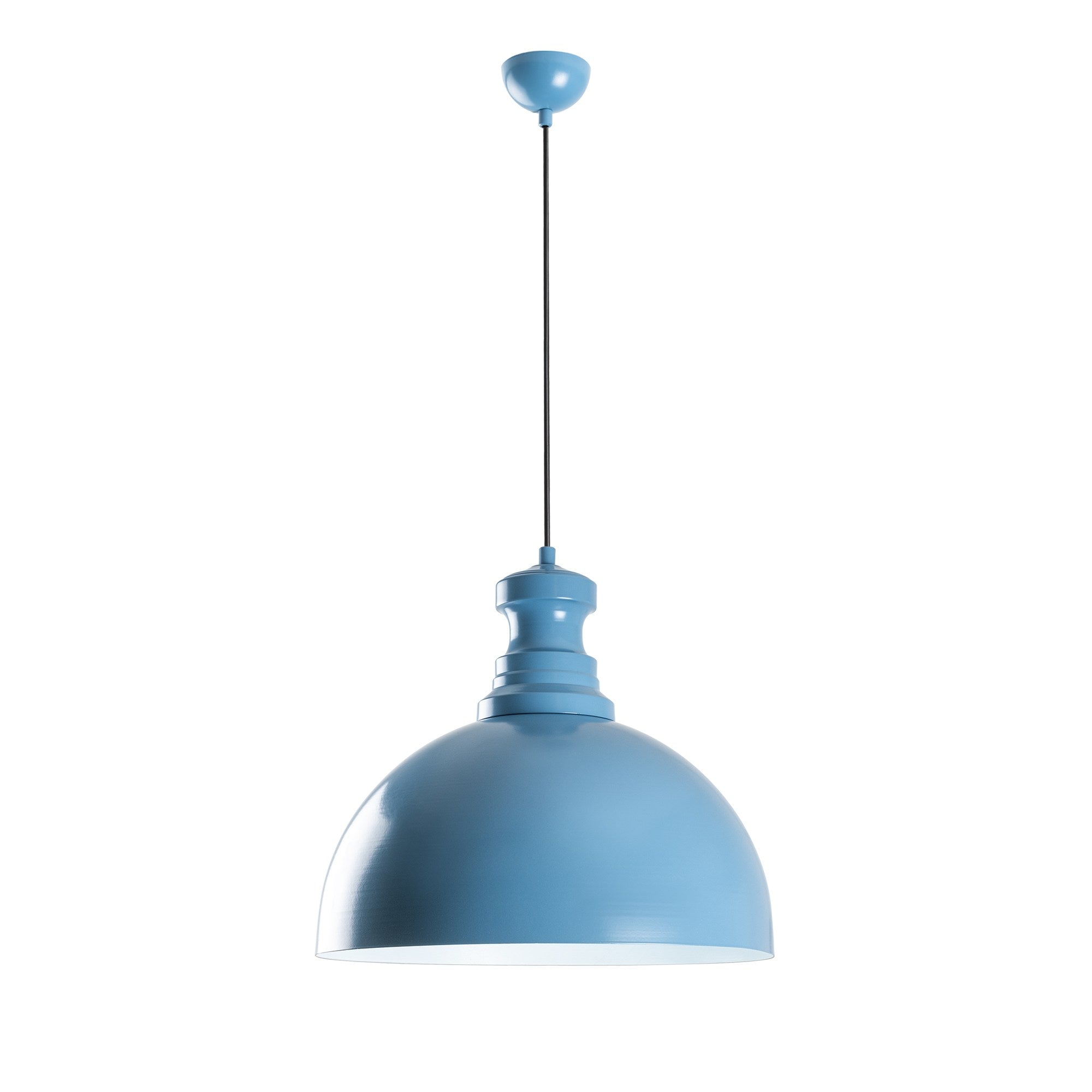 Candeeiro de Teto – Ø40 cm – azul claro – metal
