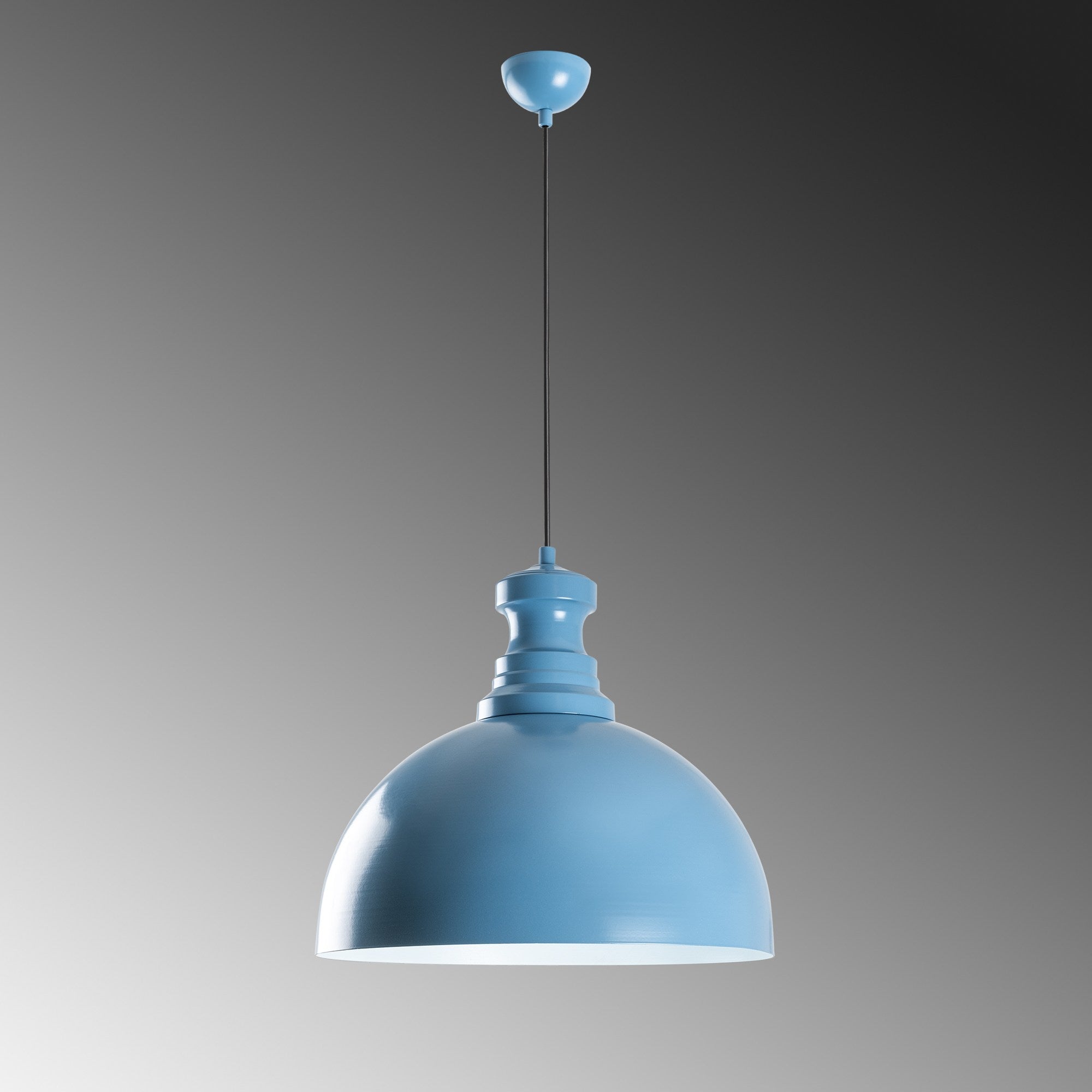 Candeeiro de Teto – Ø40 cm – azul claro – metal