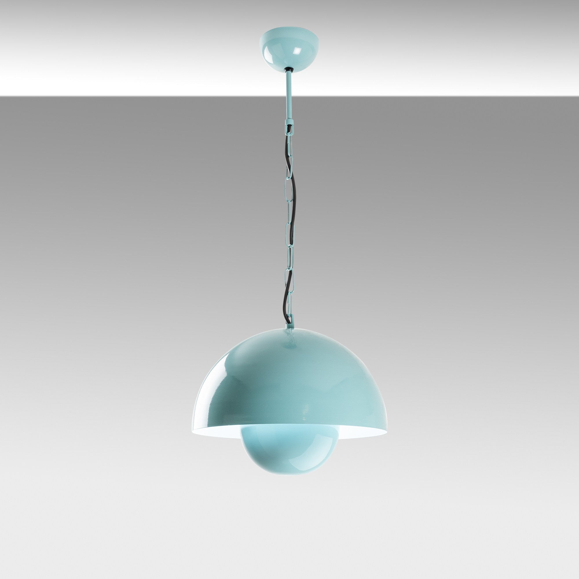 Candeeiro de Teto de Metal – Ø30 cm – Turquesa