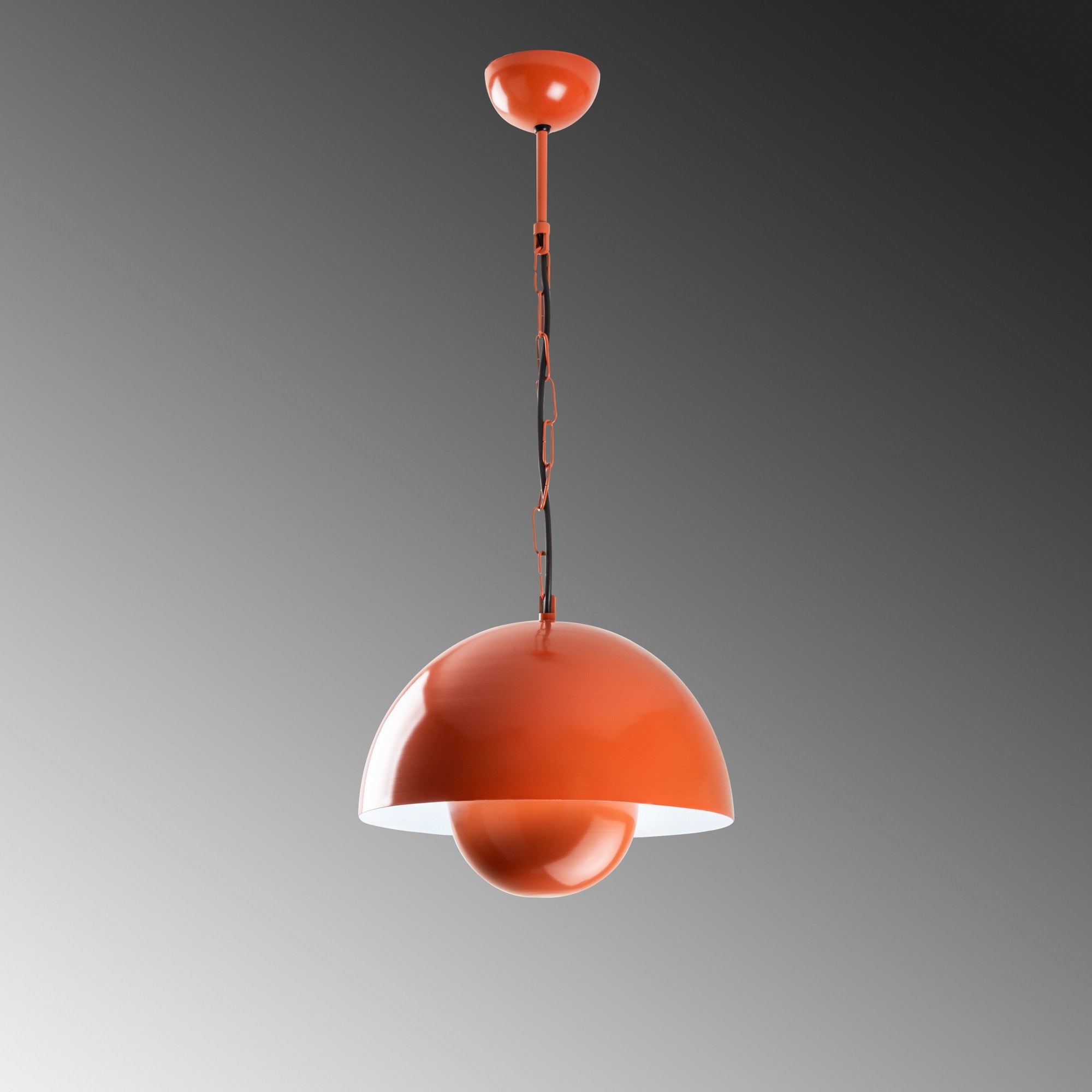 Candeeiro de Teto – Ø30 cm – laranja – metal