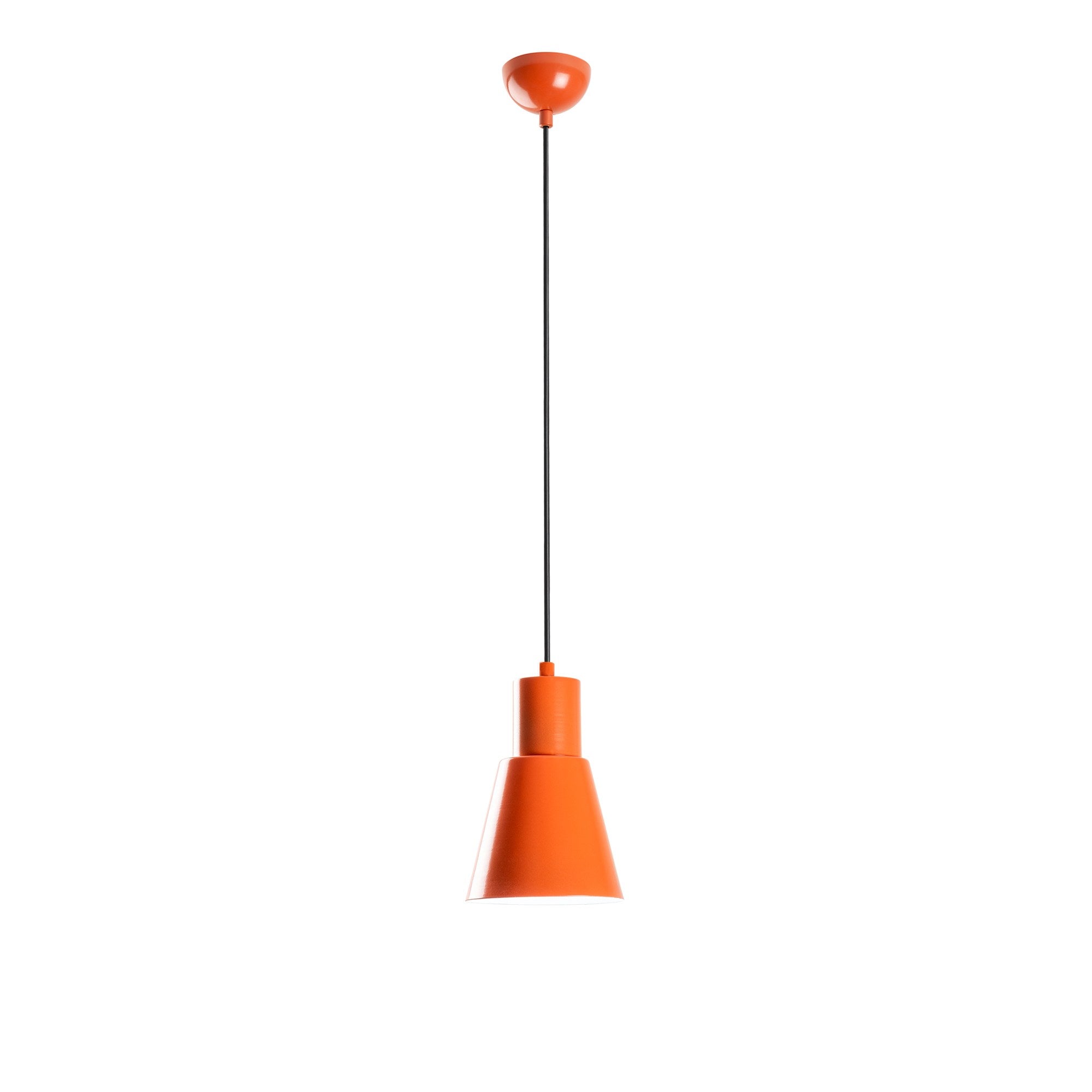 Candeeiro de Teto – 27 a 114 cm – Laranja – Metal